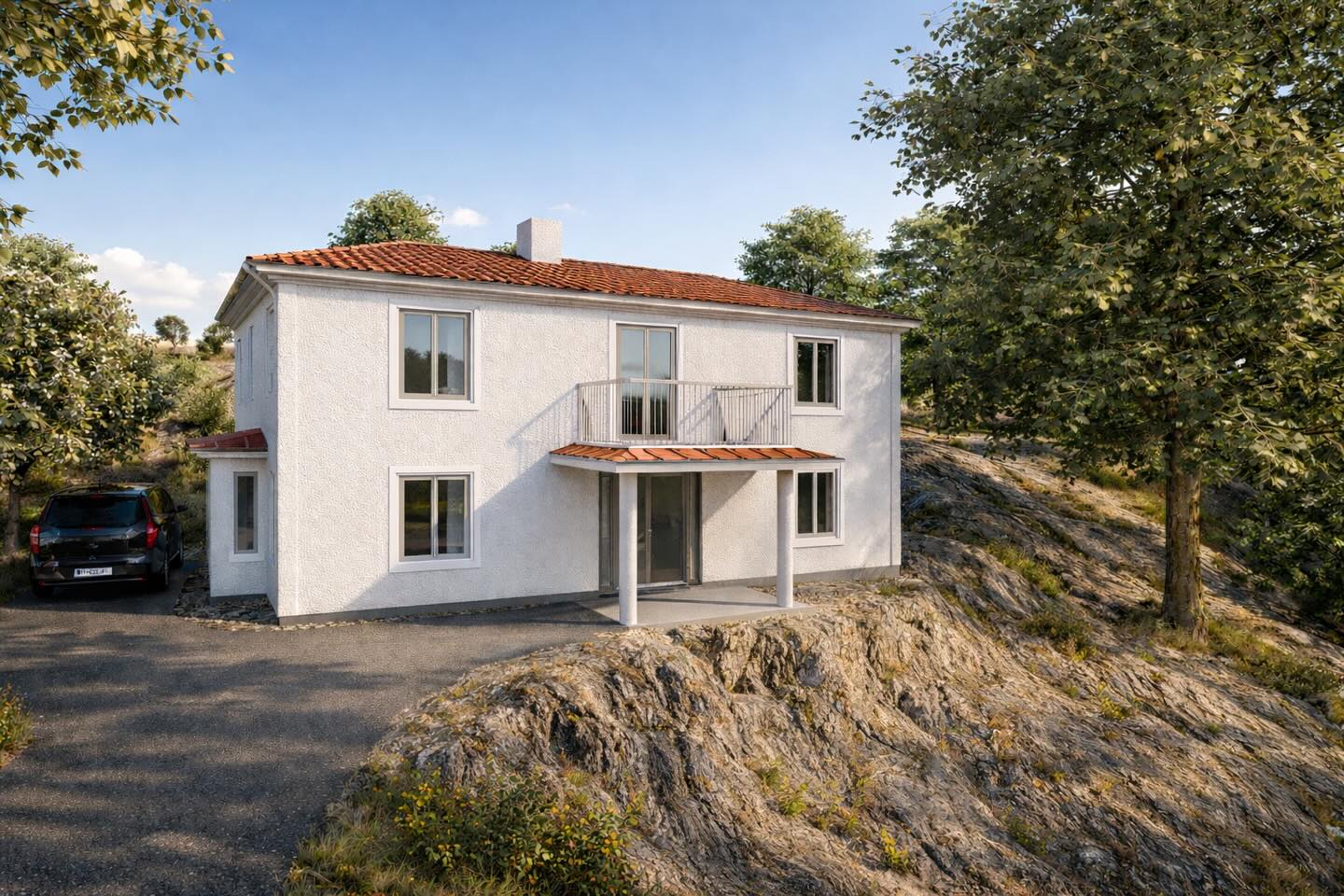 V I L L A J Ö R N E S T R A N D
Symmetri, grovputs och avskalad enkelhet möter berget på Fotö. Volymerna är tydliga, materialen är ärliga och uttrycket lågmält – ett hus som står stadigt i landskapet utan att ta över.
Projektet är nu i slutskedet av bygglovsprocessen och vi ser fram emot att få se huset växa fram.
#arkitektur #bygganytt #nybygge #architecture #bosteinjohn