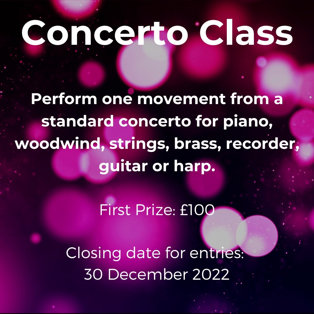 Practising a concerto for an upcoming concert? This is a great chance to air one of the movements, get professional feedback and there’s a £100 prize for the first place winner, too.
To enter, click link in bio.
Deadline for entries is 30 December 2022.
The Concerto competition will take place on the evening of Thursday 16 February.
Please share!