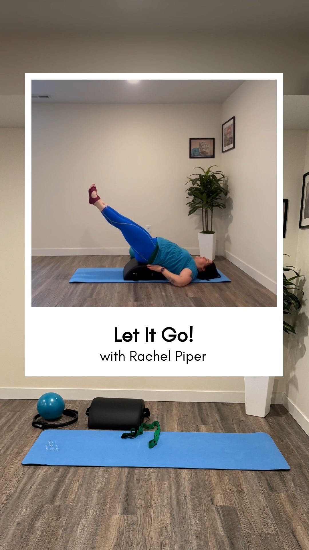 1 more week to access this class!!
---------------
Want to try it? Grab 40 days for $40 using my link
OPC.me/RACHEL
Let go of all expectations and see how you connect best this week!! A no-prop, then prop class to explore your best connection this week. We'll start with just our bodies, then incorporate a variety of props like the Theraband, Ball, Barrel, and Magic Circle for playful movement and deeper engagement. For Reformer, we'll use some props, but we'll play with springs to change things up.
Feel free to substitute props with what you have on hand!