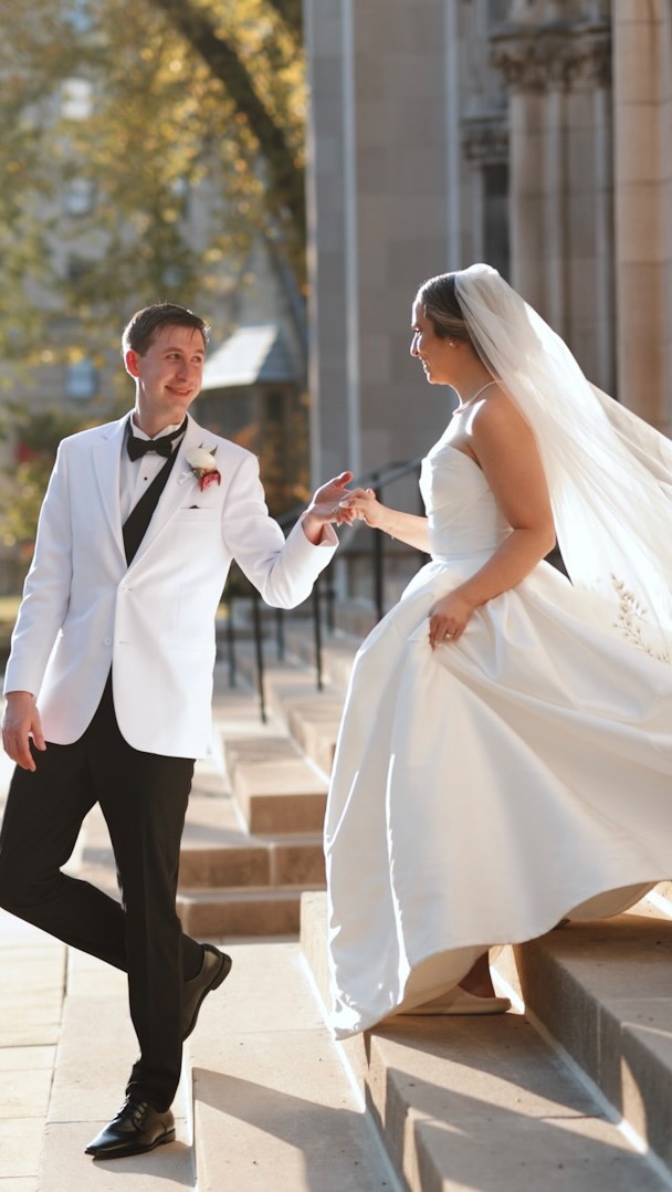 Some love stories feel inevitable—the kind that quietly unfolds and then becomes everything.
Colleen and Alex’s adventures began senior year of college, over dinner and sangria, when friendship turned into something more. What followed was a steady, intentional love—built on care, trust, and choosing one another again and again.
On a golden, autumn day in Pittsburgh, that love took center stage. They began at The Oaklander, exchanged vows beneath the soaring beauty of St. Paul’s Cathedral, and celebrated inside the timeless halls of the Carnegie Museum—an evening that felt equal parts Old Hollywood romance and modern fairytale.
Black and white set the foundation, softened by blush pinks, deep green, and warm gold. Live music drifted through the Carnegie Music Hall, setting the rhythm for the evening. A sweeping first dance unfolded as guests looked on from the balcony, followed by a night filled with meaningful details—Pittsburgh’s beloved cookie table, late-night pierogies, and a celebration that lingered long after the music paused.
Surrounded by family, grounded in faith, and held by lifelong friendships, Colleen and Alex stepped into a lifelong partnership.
A real-life fairytale.
A classic, elegant love.
A marriage worth melting for. 🤍