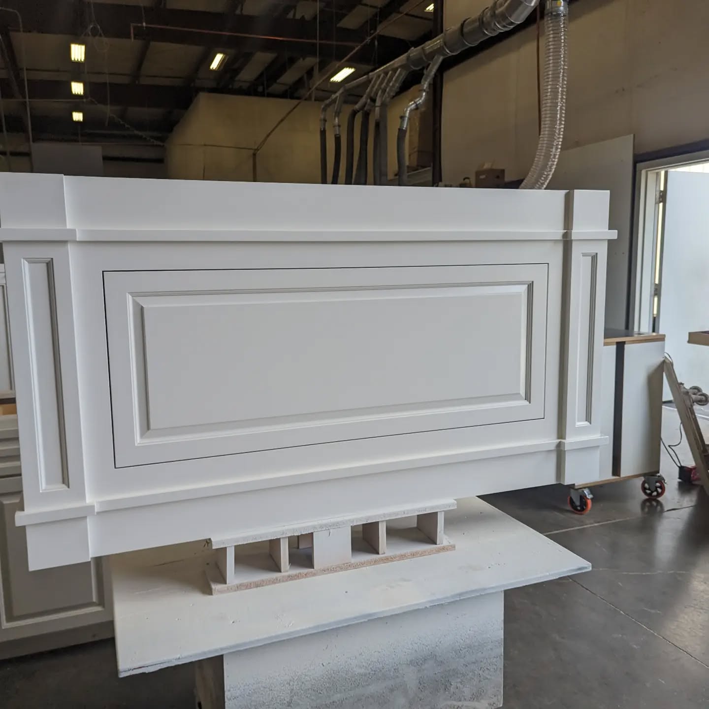 Custom Island wainscot ends.