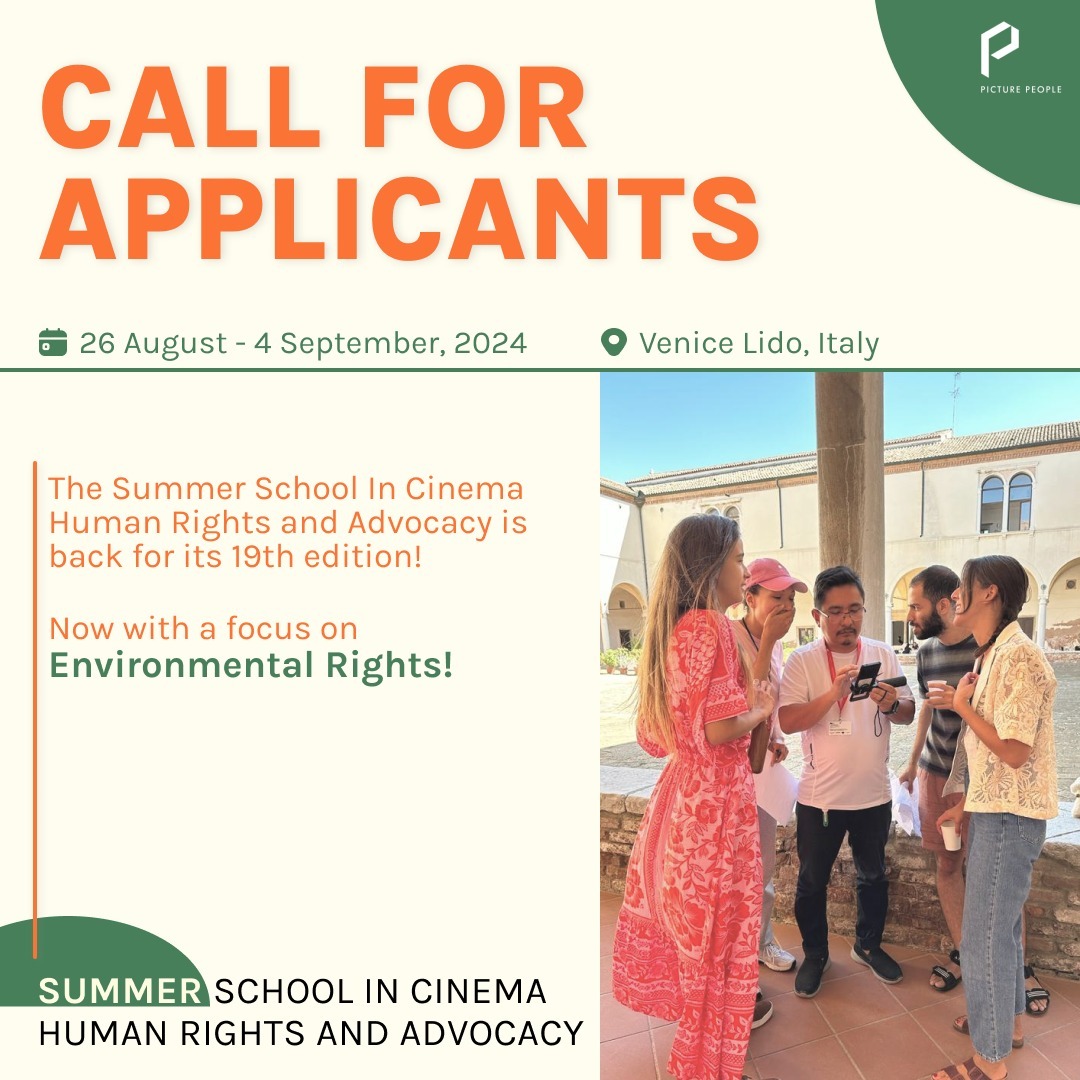 Applications are now opened for the 19th edition of the Summer School in Cinema, Human Rights, and Advocacy! 🎬
📆 Save the Dates: August 26th – September 4th, 2024
📍 At Venice Lido, in the heart of @labiennale Film Festival
🌍 New theme: #EnvironmentalRights – with allowance opportunities up for grabs!
For all the details, visit: 👉 https://www.picturepeople.org/summer-school-cinema-advocacy-human-rights
This fantastic initiative is a collaboration between @picture___people and @gchumanrights .
Join us in the cinematic exploration of #MediaActivism! 🌟
#CHRASchool #GCHumanRights #BiennaleCinema2024 #ecoactivism #environmentalist #environmentaljustice #filmindustry #filmindustrynetwork #italy #filmworld #thereisnoplanetb #humanrights #humanrightsadvocacy #peoplescreatives #savetheplanet