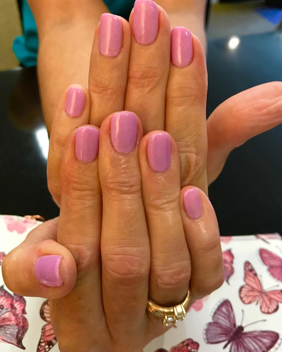 Loving this Beautiful Summer. #cndgelmanicure #shellac #lilac#Chicago#classicnails#Goldcoast#1050#NewberryPlaza