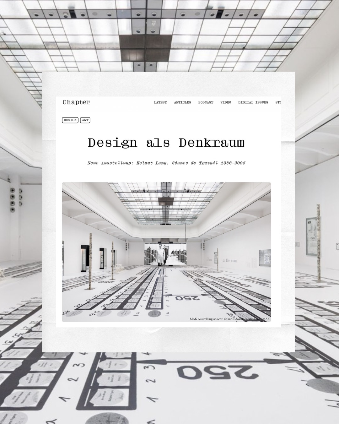 Congrats to MAK Museum for putting Vienna firmly on the global fashion radar over the past weeks.
Since opening, SÉANCE DE TRAVAIL 1986–2005 has sparked major international buzz, reinforcing Vienna as a must-visit destination for design professionals and enthusiasts alike.
Step into the séance at @mak_vienna until 03.05.2026.
Press coverage by: @chapter.magazine , @bof , @voguemagazine
© MAK / Christian Mendez, kunst-dokumentatio.com/Mak, HL-AR
