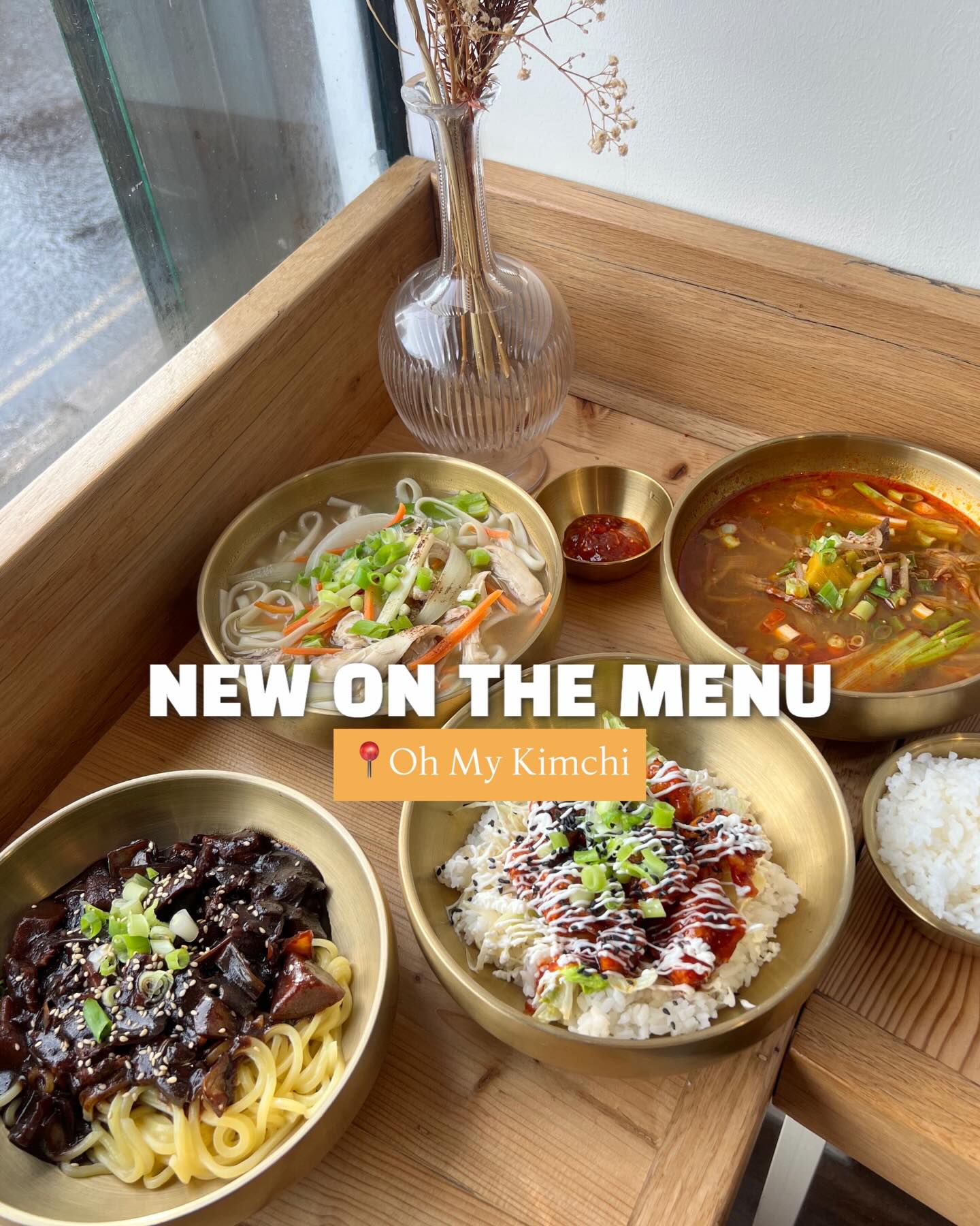 ✨Introducing our latest korean dishes✨
🍜Yukgaejang - spicy and smoky free range beef soup
🍜Dak-kalguksu - chicken soup with noodle
🍝Jjajangmyeon - black bean sauce noodle
🍚Chi-bap - rice with boneless fried chicken
Warm bowls, comforting flavours🍲
Our new menu is here to keep you cosy, whatever the weather
Available now at Oh My Kimchi
📍57/58 Blackboy Rd, Exeter #koreanrestaurant #Koreansoup #OhMyKimchi #Koreanfoodexeter #exetereats