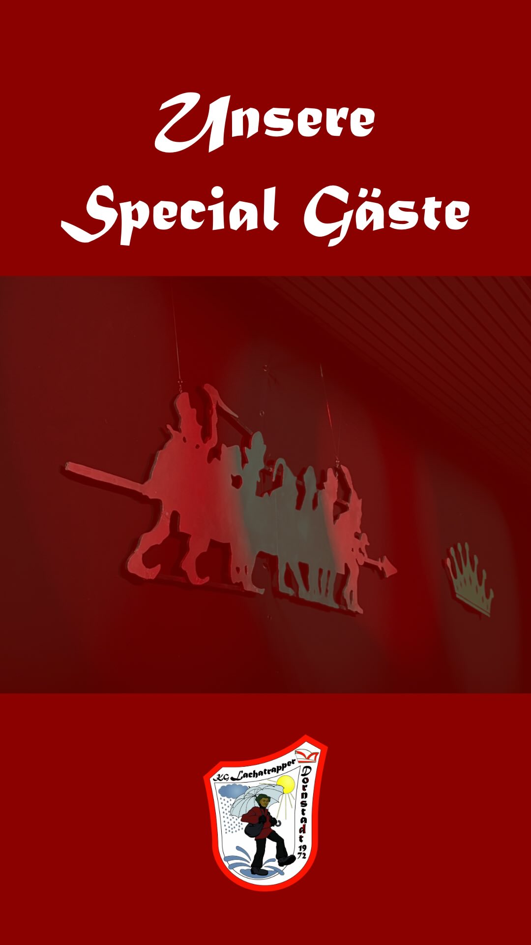 ✨ Unsere Special Gäste bei der 7-Schwaben-Prunksitzung! ✨
Freut euch auf beste Unterhaltung, Stimmung und ein tolles Programm. 🎭
Jetzt noch schnell eine Karte sichern!
#lachatrapper #dornstadt #kgl #prunksitzung #faschingfasnetkarneval
