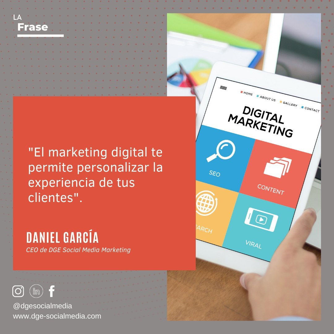 Personaliza la experiencia de tus clientes con el marketing digital. Haz que se sientan especiales y atendidos en todo momento. #socialmedia #marketingdigital #redessociales #peru
