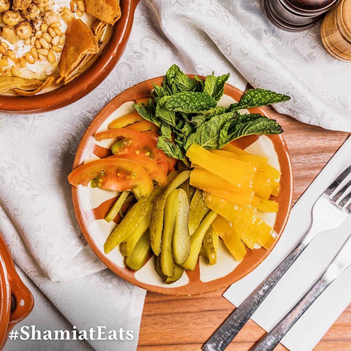 Elevate your meal the Syrian way with our Refresher Plate! 🌿🍅 A symphony of pickles, tomatoes, and veggies to complement every dish 😋 #ShamiatEats
.
#Food #SyrianCuisine #MiddleEastern #TasteOfSyria #Mediterranean #Melbourne #MelbourneFood #FoodieFinds #ExploreLocal #DineInMelbourne #ArabicFood #SyrianFood #LebaneseFood #Eats #northcote #northcotefood #northcoterestaurants
