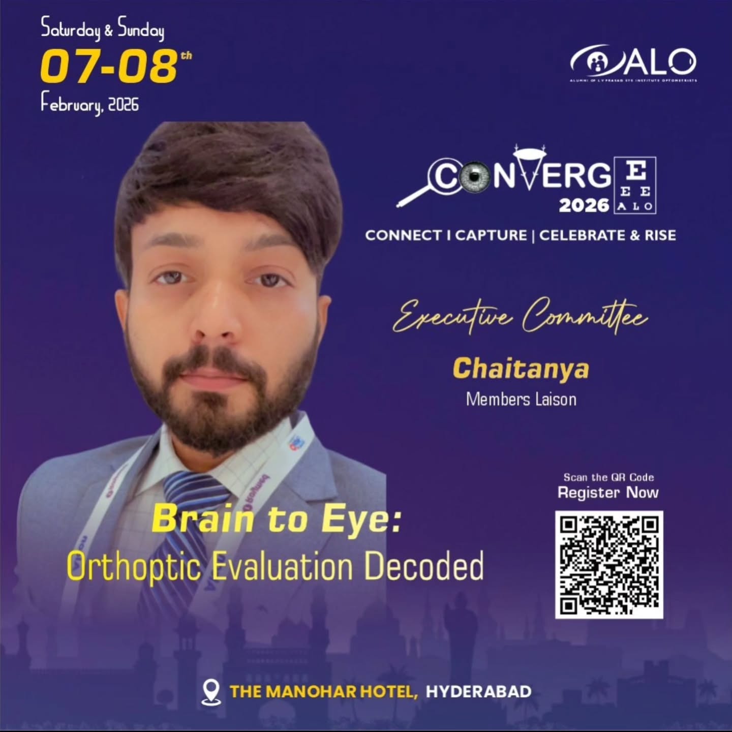 Join us at Converge 2026 for an exclusive session on "Brain to Eye: Orthoptic Evaluation Decoded"
🗓️Feb 7 & 8
Location: The Manohar Hotel, Hyderabad
Register Now: https://pages.razorpay.com/Converge2026.earlybird
