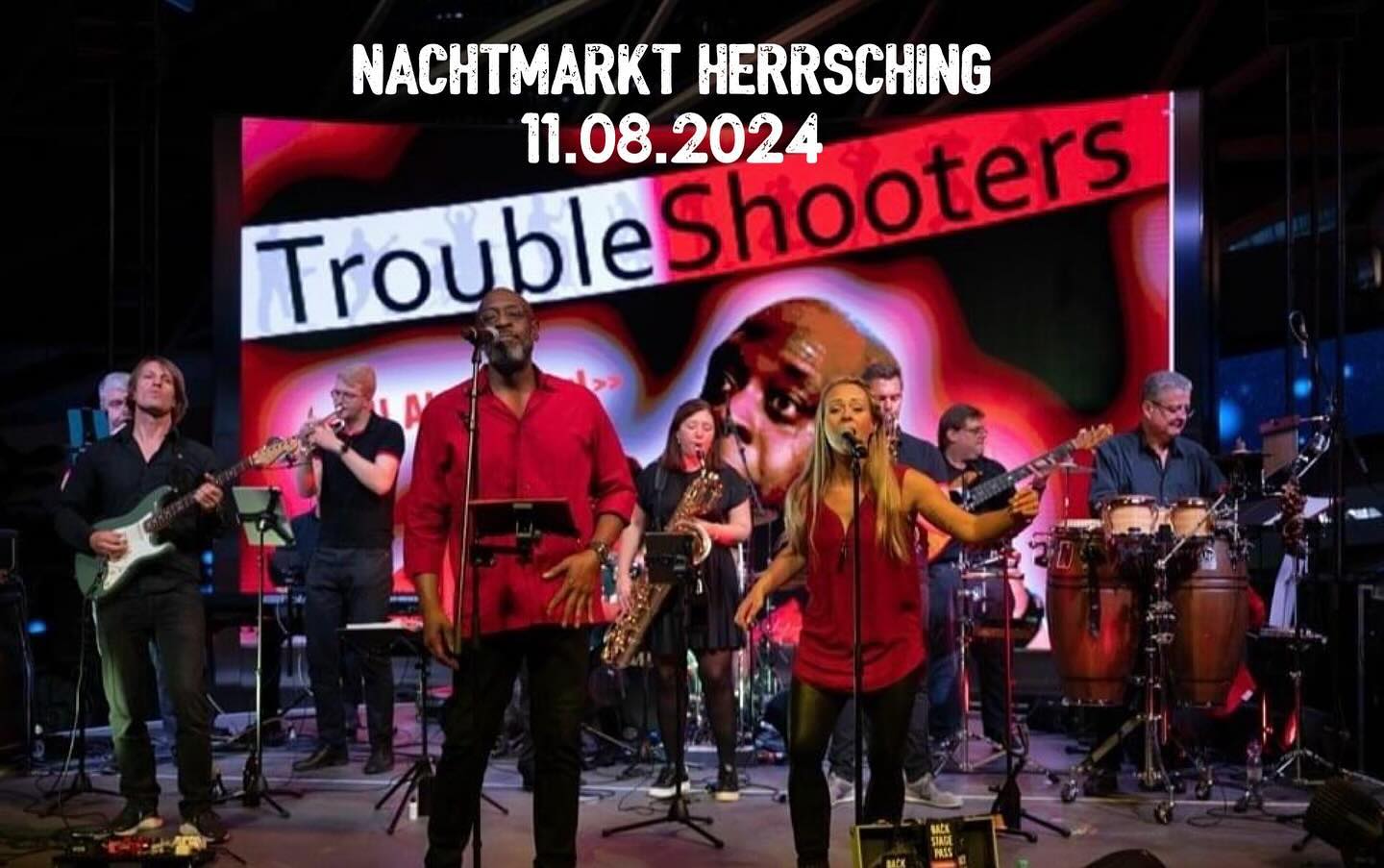 @geja_events und @thetroubleshooters auf dem Nachtmarkt in Herrsching. #bayrischekaribik #livemusic #openair #kümstlermarkt #partyamsee🏖☀️