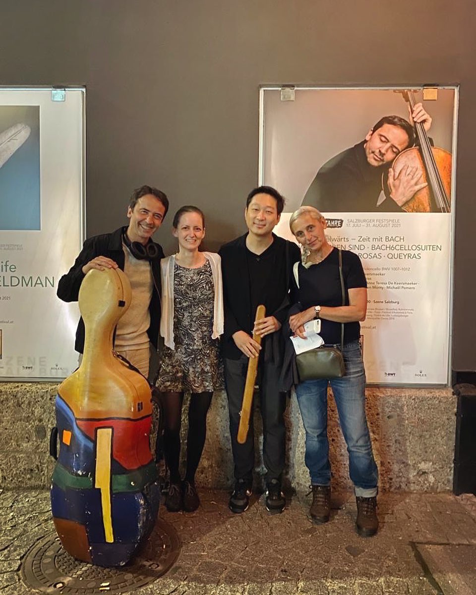 #bach #salzburgerfestspiele #myheroandteacher #cellists #dancing #cello @queyrasjg