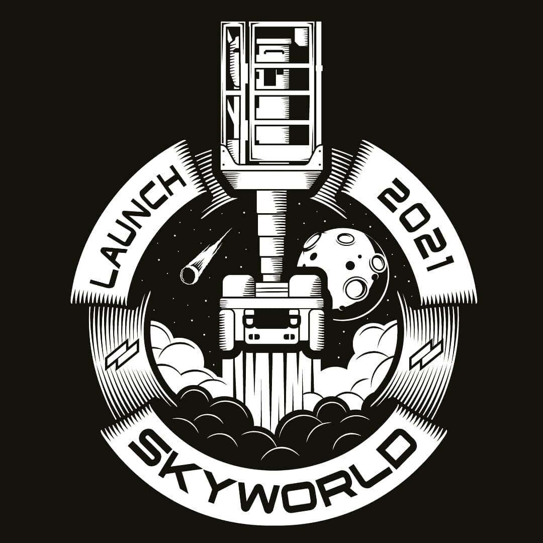 Just assisted with a big virtual product launch. Limited edition t-shirt design for participants, going out worldwide. #skyworld #illustration #vector #screenprinting