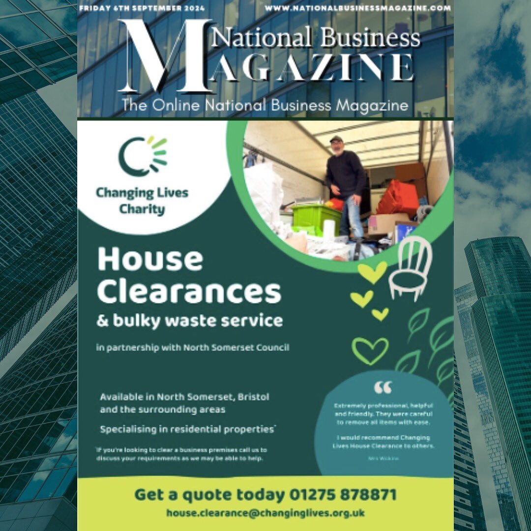Newest edition of National Business Magazine is now live! We are delighted to feature @changinglivescharity on our front cover!