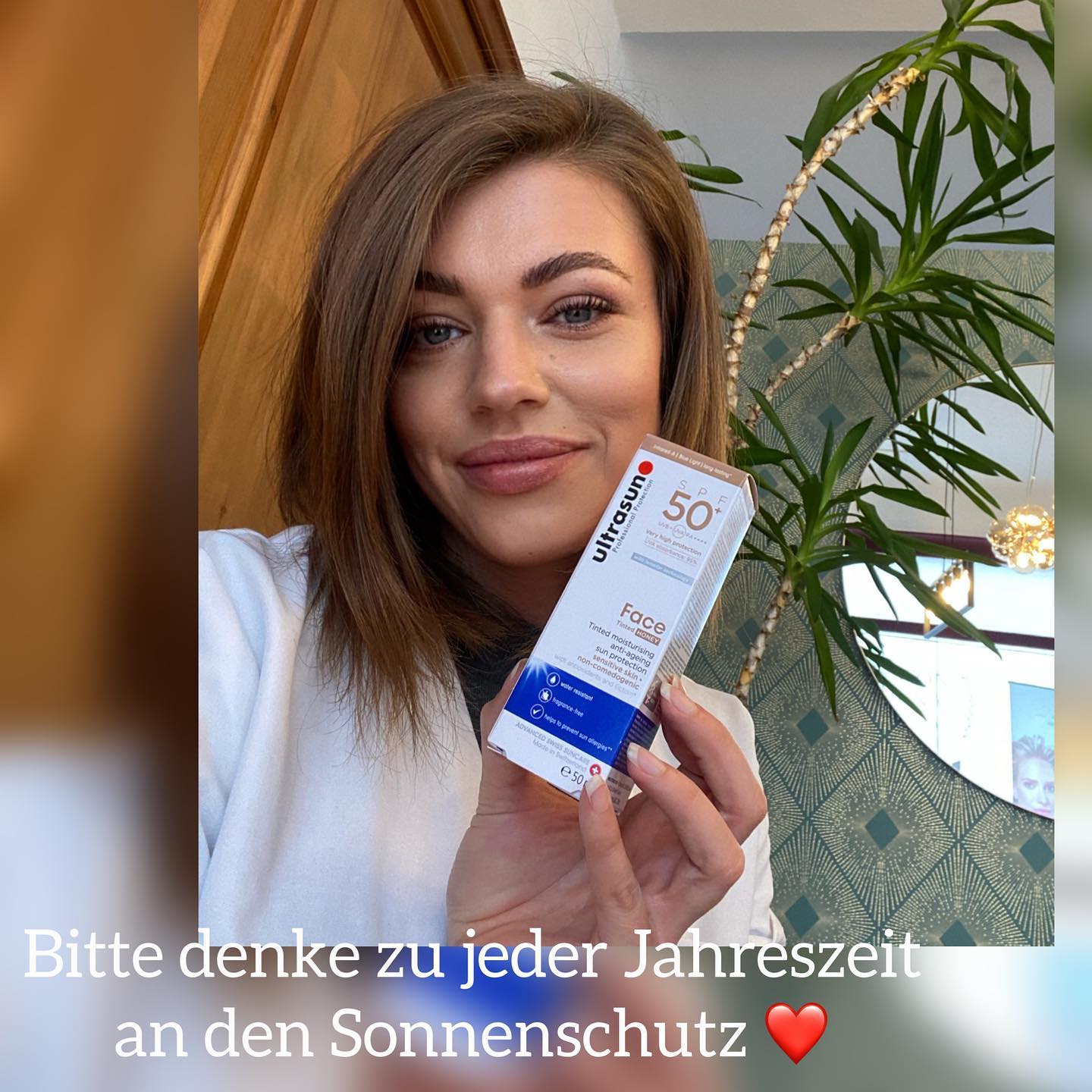 ☀️ Sonnenschutz – das Beauty-Geheimnis für jede Jahreszeit! 🤍
Viele denken bei UV-Schutz nur an den Sommer – dabei braucht unsere Haut das ganze Jahr über Schutz!
Gerade im Gesicht – auf Nase, Stirn, Lippen und Ohren – treffen die Sonnenstrahlen am stärksten auf. Diese zarten Bereiche sind besonders anfällig für Sonnenbrand, Pigmentflecken und Hautalterung.
Unsere Gesichtshaut ist empfindlicher als die am Körper:
Sie reagiert schneller auf UV-Strahlung, neigt zu Trockenheit, Reizungen und Unreinheiten – und altert dadurch früher.
💡 Mein Tipp:
Nutze täglich eine hochwertige Pflege mit integriertem Lichtschutzfaktor (LSF) – auch an bewölkten Tagen oder im Winter!
So bleibt deine Haut geschützt, strahlend und jugendlich schön. 🌸
#hautpflege #sonnenschutz #skincaretips #beautyroutine #zeitlosschön #salonjuna #hautgesundheit #beautyimallgäu