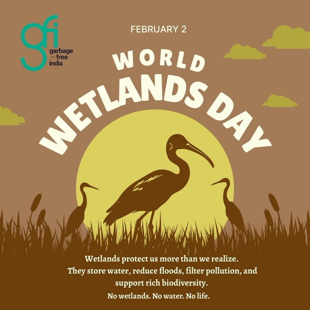 Wetlands are our natural water guardians
They protect biodiversity, recharge groundwater, reduce floods, and support livelihoods.
On World Wetlands Day, let’s commit to protecting these fragile ecosystems—because healthy wetlands mean a resilient future.
Protect • Restore • Respect Wetlands
#WorldWetlandsDay #SaveOurWetlands #WetlandsMatter
#WaterForLife #BiodiversityConservation
NatureBasedSolutions ClimateAction
GreenFoundationIndia GFI GFIIndia
ProtectOurPlanet SustainableFuture