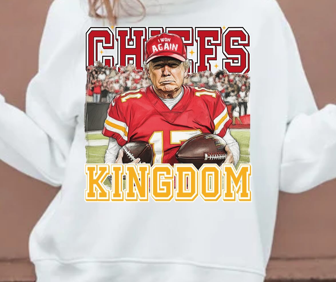 Name a better chiefs shirt… I’ll wait!! Yall this is a steal!! Only $20!!!!! #chiefs #trump