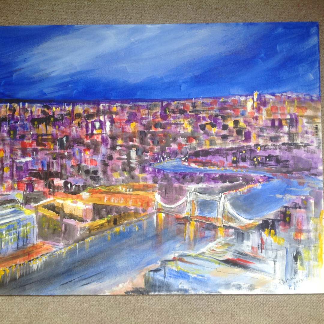 Ken Wingad is a #painter attdending #granthamartstrail this year. Come and see more of his expressive work #art #artist #creative #investsk