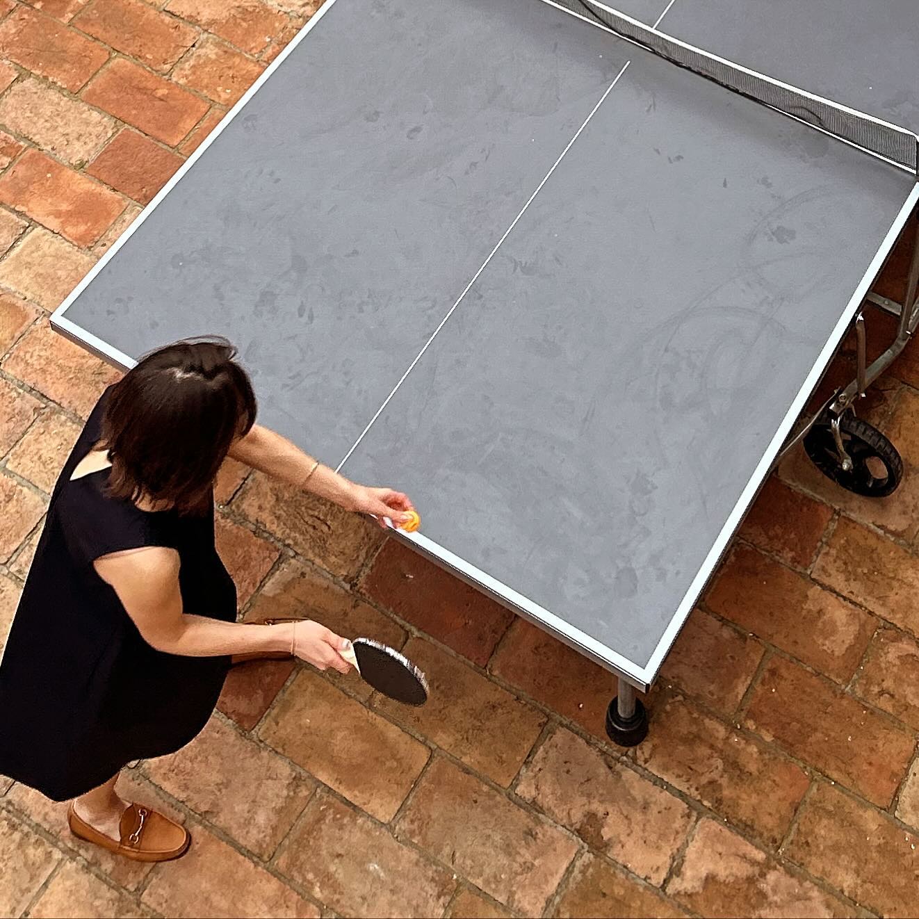 Table tennis championships. Hosted on the patio or in the outdoor games room if it’s rainy outside.