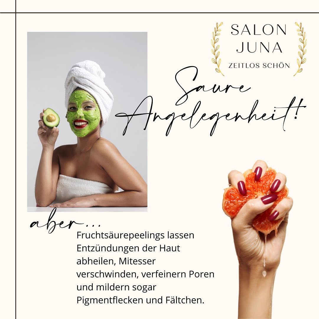 Die Alpha-Hydroxy-Säure (kurz AHA-Fruchtsäure) ist eine natürliche Säure, die hauptsächlich aus Obst gewonnen wird und die Fähigkeit besitzt, die Gesundheit der Haut auf verschiedene Arten und Weisen zu fördern. Zu den AHA-Fruchtsäuren gehören:
Glykolsäure (Glycolic Acid)
Milchsäure (Lactic Acid)
Apfelsäure (Malic Acid)
Zitronensäure (Citric Acid)
Weinsäure (Tartaric Acid)
In der Kosmetik wird AHA-Fruchtsäure zum Peeling der Hautoberfläche genutzt, um die Zellerneuerung der Haut anzuregen und zu beschleunigen. Hierbei löst AHA-Fruchtsäure tote Hautzellen ab, die der Haut ein trockenes und fahles Aussehen geben und die Aufnahmefähigkeit der Haut gegenüber pflegenden Stoffen behindern. Werden diese toten Zellen entfernt, kann die Haut wieder vollkommen von pflegenden Cremes und Seren profitieren und die beginnt wieder zu strahlen. Besonders wirksam ist AHA-Fruchtsäure bei der Behandlung von allgemein trockener Haut, Akne und Aknenarben und Hyperpigmentierung, großporiger Haut und bei Entzündungen