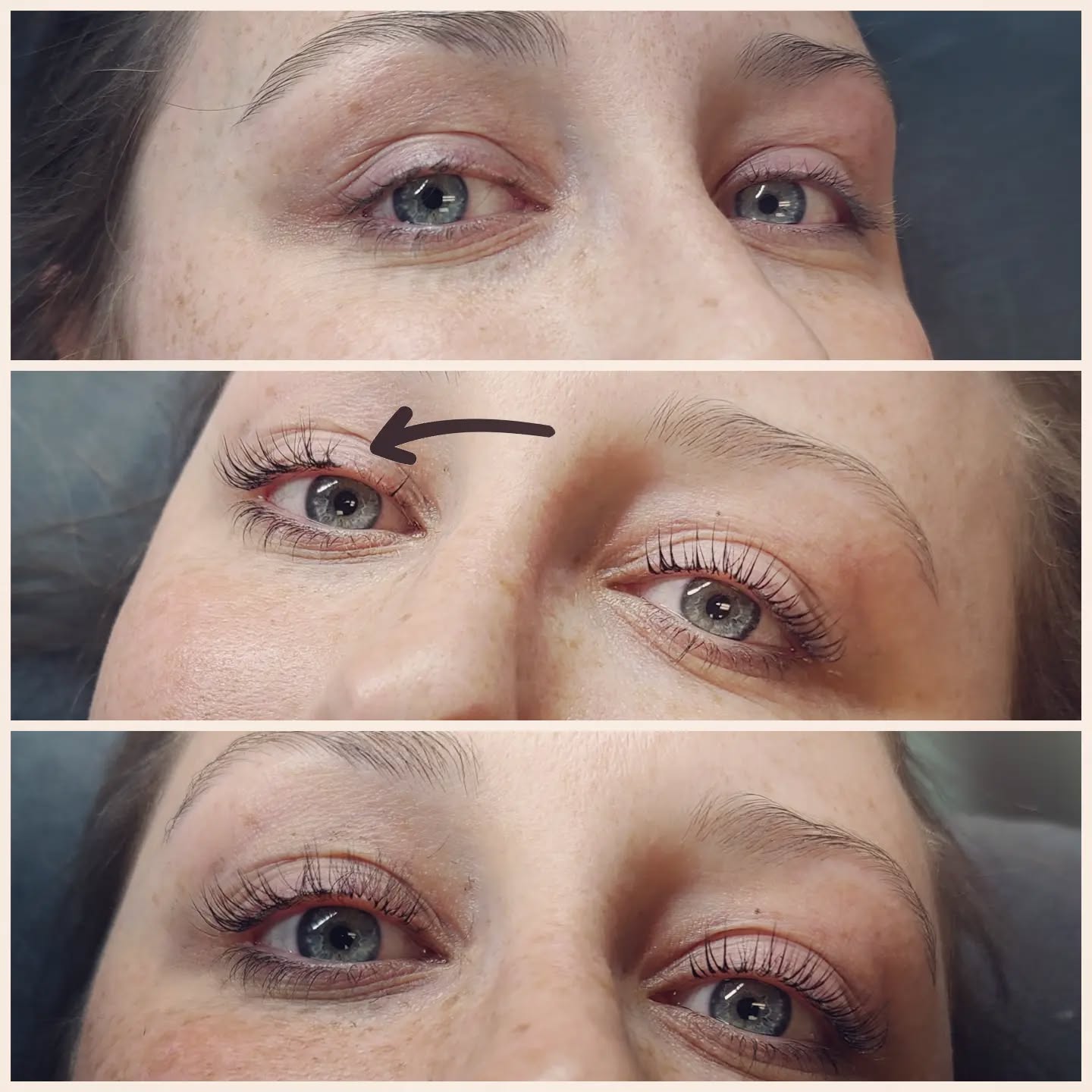 Lash gap got you down, I can help with that! This wonderful girl has beautiful natural lashes and an unfortunate gap where her lashes are not growing.
I did a combo of a lash lift and tint then a few extensions to help emphasize what mother nature gave her💁♀️💜