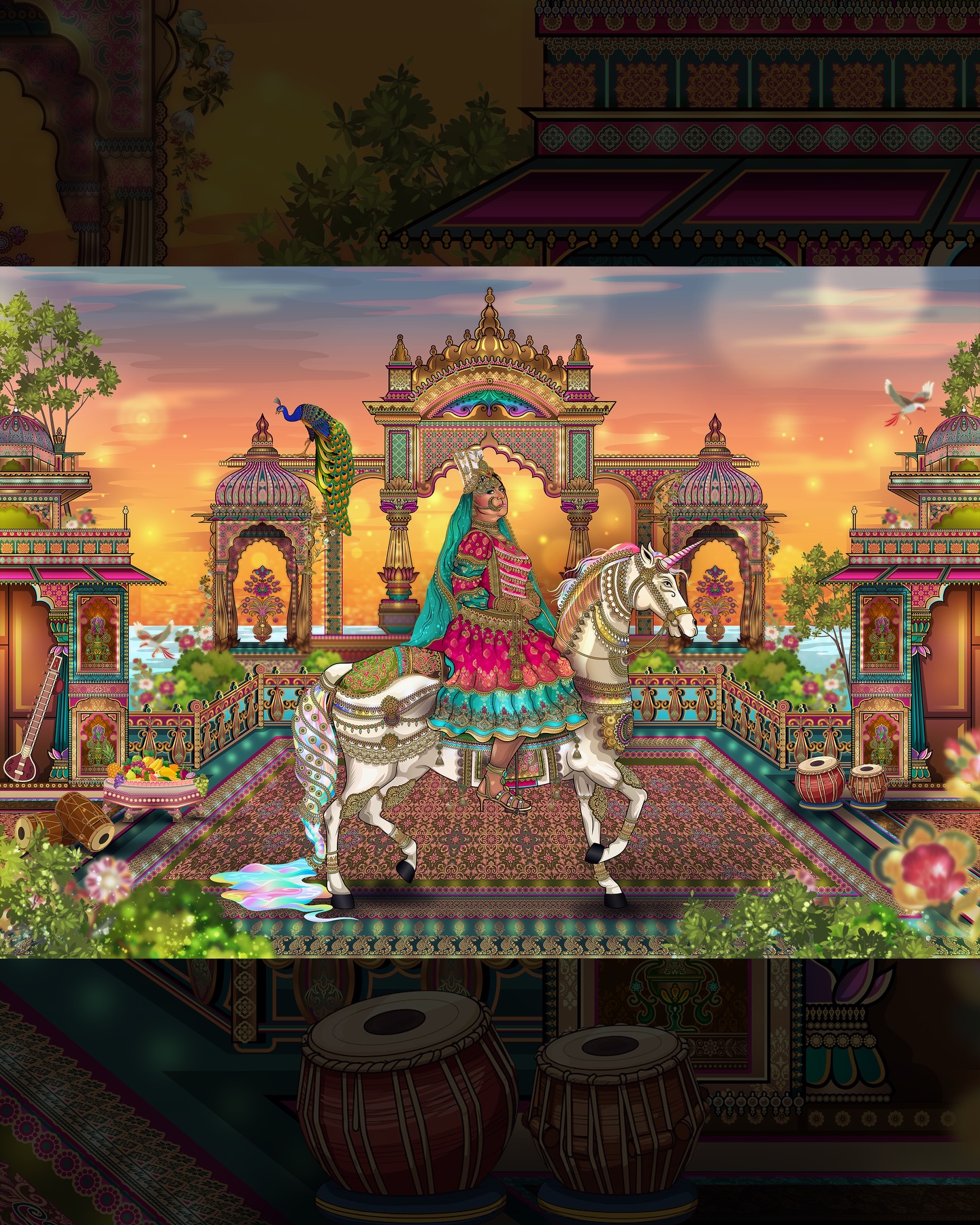 @jassi.cd | Custom maharani artwork by VIK KAINTH |
It’s not often I upload client commission artworks, but this one was requested and I was happy to upload, as you can see we went IN with the detail and composition of this piece. After many references and ideas being shared, as with any other piece I’ve done, this began with a digital sketch and countless layers to achieve this outcome which I am super proud of.
Any client artwork is always created with the upmost care, attention to detail, requirements, with some honest compromises to the creative process and my professional suggestions. All with the intention to achieve the best possible outcome. So to anyone who gets custom work done from me, thankyou! And I appreciate your patience!
Enquire today for your bespoke artwork!