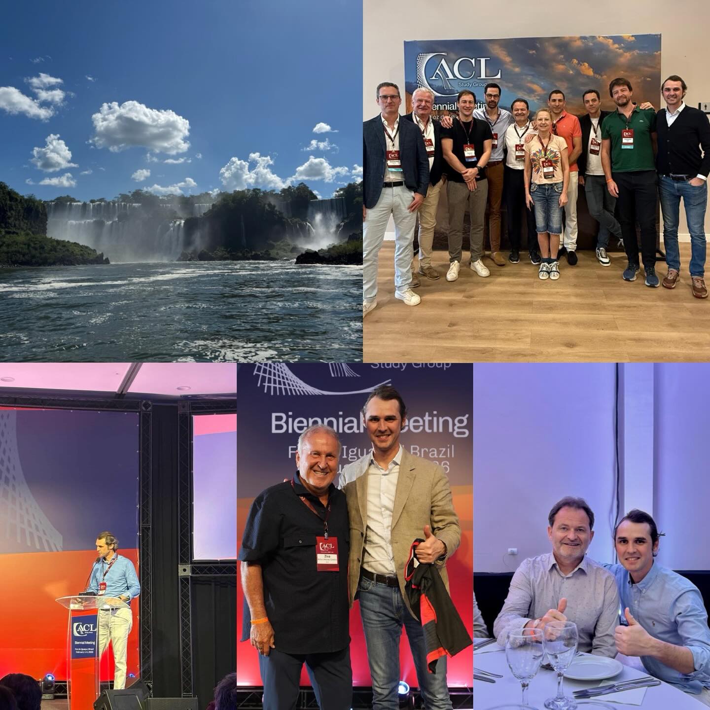What a blast! Honored to be the guest speaker of my mentor @sonnerycottetbertrand at the ACL Study Group meeting in Foz do Iguazu. Five days of discussions and shared insights on Anterior Cruciate Ligament injuries with the highest-level groups of knee surgeons in the world. Huge thanks to Professor @drmoises.cohen and Professor @drcamilo_helito for the brilliant organisation and warm Brazilian hospitality. Deeply thankful to the ACL legend @sonnerycottetbertrand for this unique opportunity 🙏