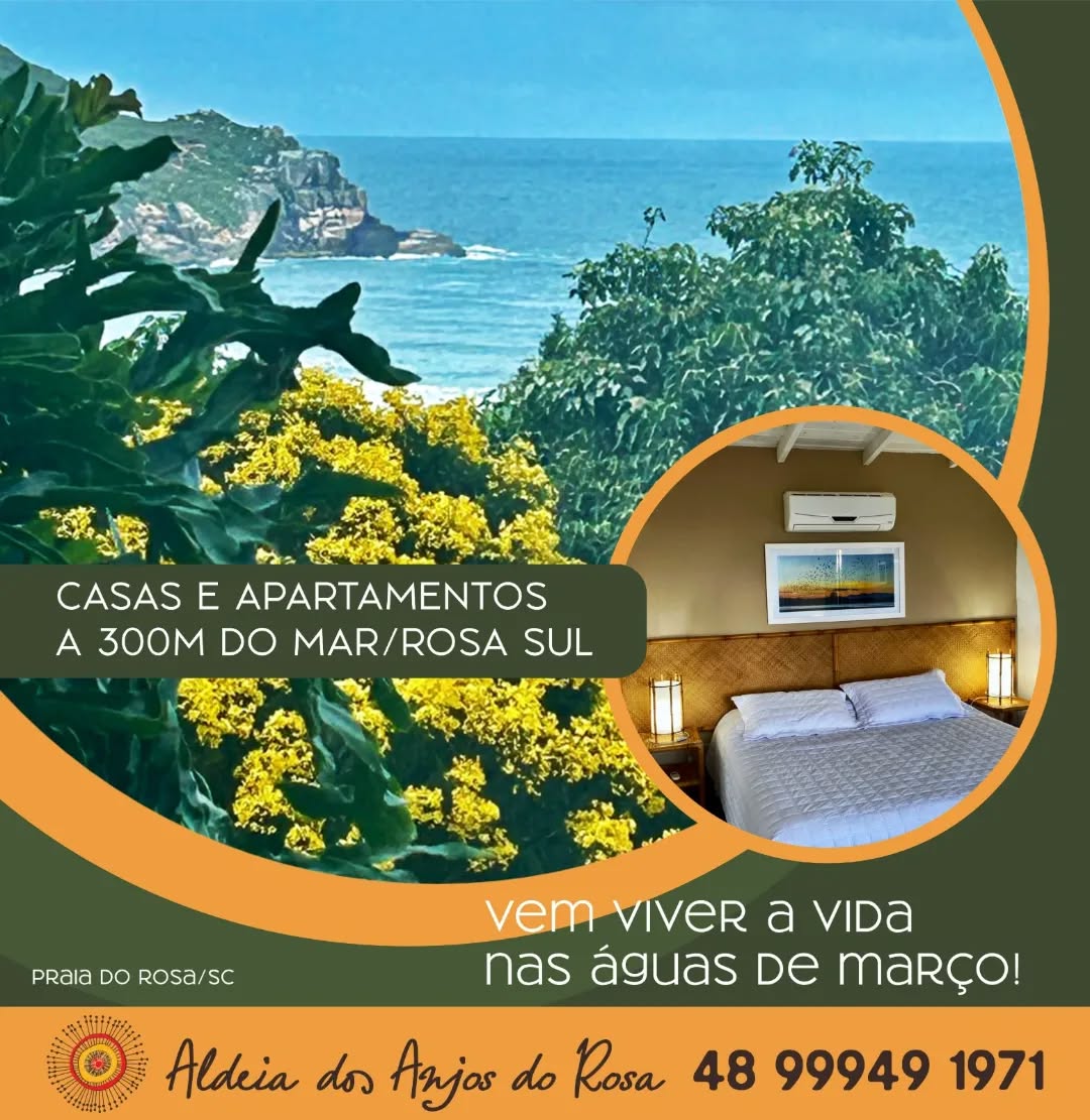 Vem viver a vida nas águas de março na Praia do Rosa!
Condomínio Aldeia dos Anjos do Rosa, conforto a 300 metros do mar em um ambiente rodeado por natureza.
RESERVAS
48 99949 1971
Confira nosso site e escolha a unidade que mais lhe agradar!
www.aldeiadosanjosdorosa.com.br
#uruguai #montevideo #santacatarina #sc #pousadanapraia