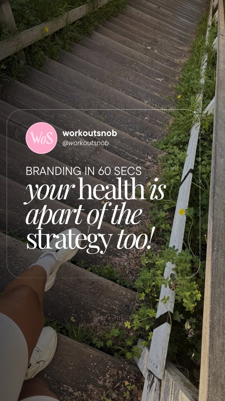 Health Is Apart of Your Strategy Too!!!
I’ve been slacking but as I dive deeper into rebranding @theworkoutsnob I’ve been needing to clear my mind and I need to get active! That December break had me a bit lazy but now I’m craving a healthy life to partner with my healthy mindset!
It’s only right to add this into the strategy!!!