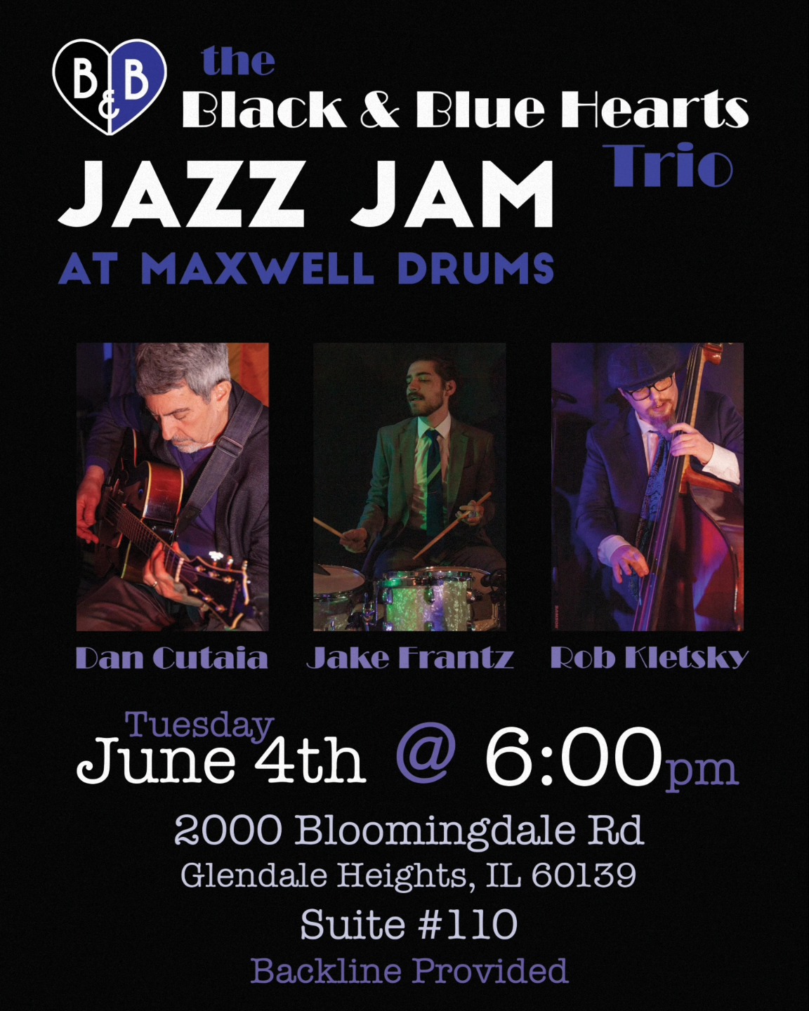 Next week! Our own @jrfrantz is hosting a jam at the shop, in part to promote the show @thespectralsilhouette and to kick back after the madness of this year's Chicago Drum Show. Come out and jam! They'll do a few numbers up top and open it up (they're starting jazzy but other genres are welcome!)
.
.
#maxwelldrums #spectralsilhouette #chicago #chicagomusic #drums #drumshop #jam