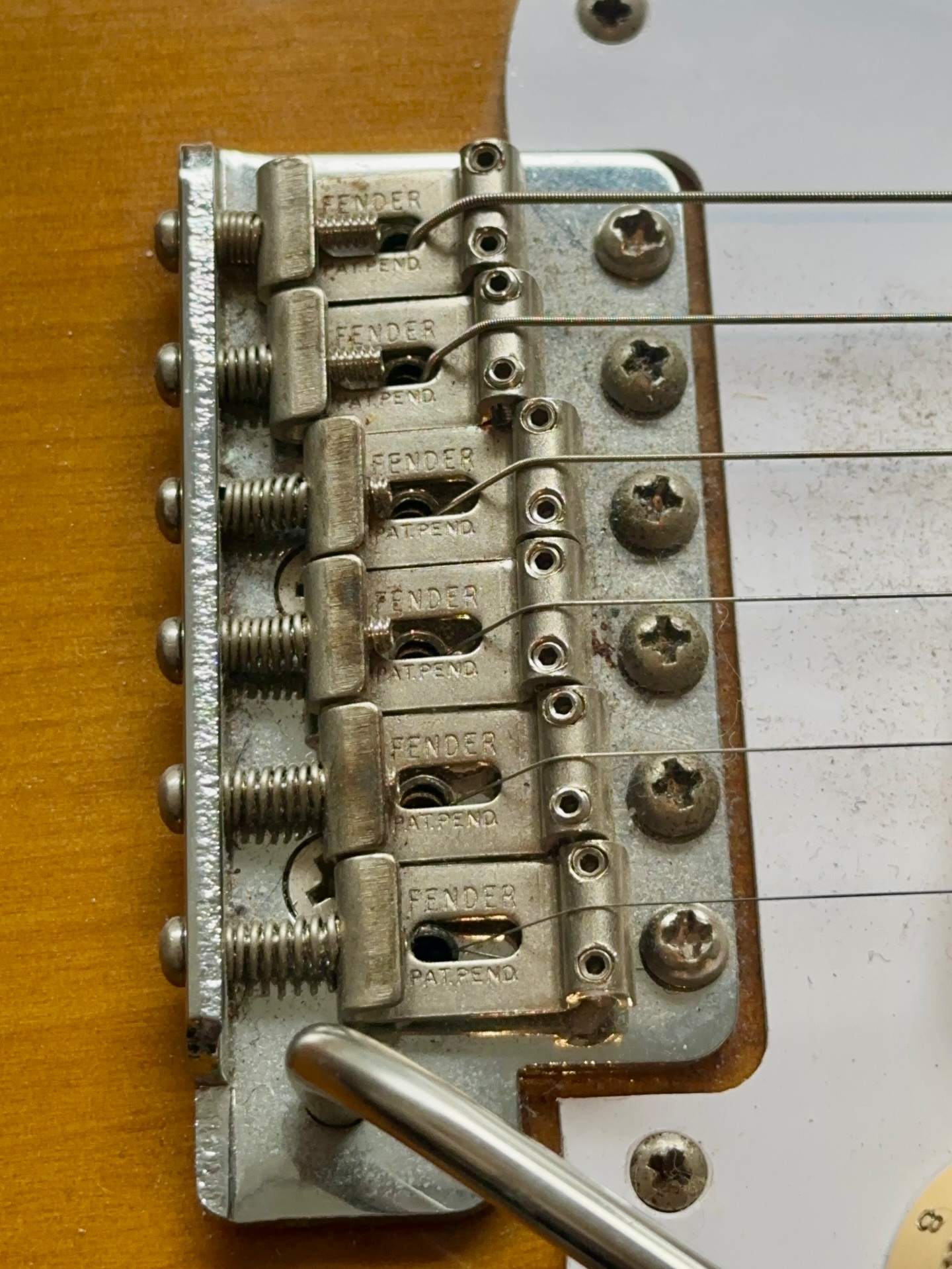 Our ‘Mark Foley Reproduction Trem Set’ made in the UK, full reproduction with correct tooling marks. Perfect for either ‘50s or ‘60s strats. Just select the year and left or right handed on our website 🤩