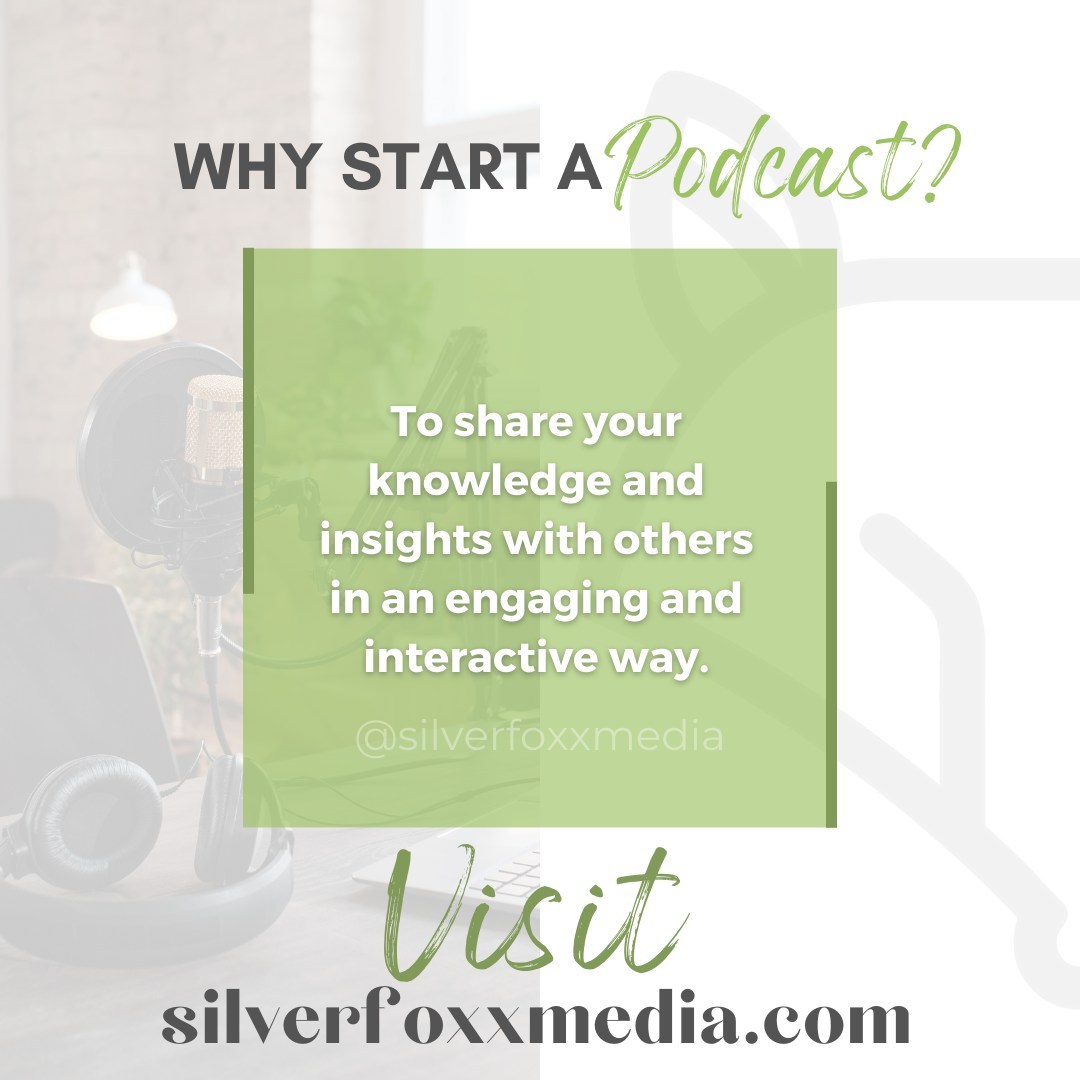 Sharing your knowledge on a podcast is a great way to connect with your audience and establish yourself as an expert. Engaging delivery is crucial for retention, connection, and impact. So don't just share your knowledge - share it in a way that inspires and motivates your listeners! 🎙️🎧 #podcastingtips #podcastersofinstagram #podcasting #shareyourknowledge #silverfoxxmedia
