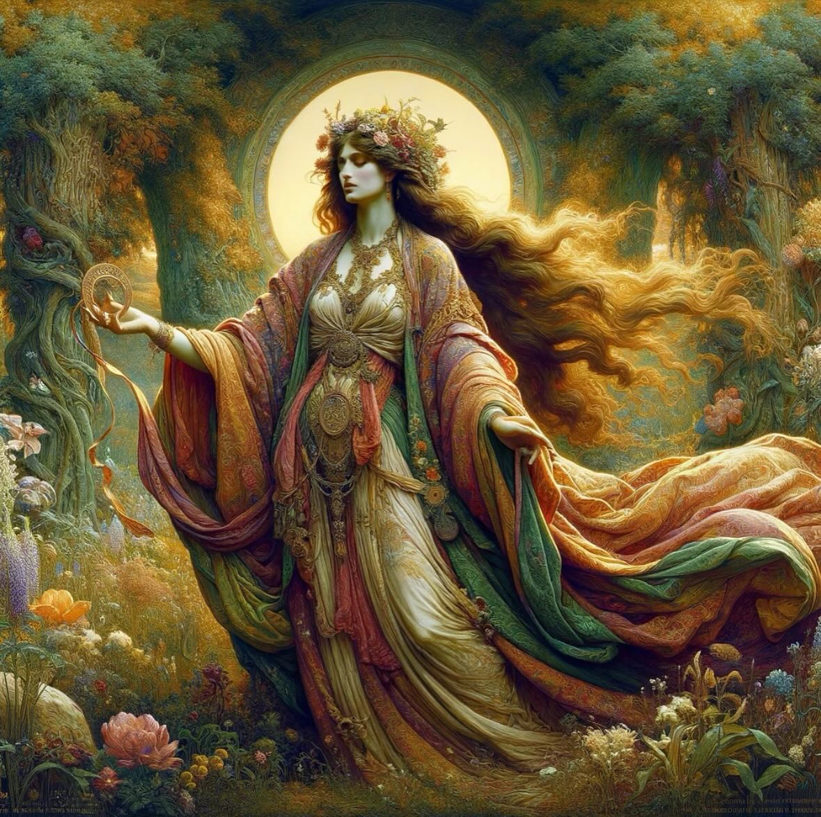 💫🪭🌕🪭💫An archetypal vibe of how I feel inside on this full moon weekend. The first signs of spring are breaking through the soil crocus and delicate iris. Fertile fields in anticipation of flower.
Image from text to image rendering on ChatGPT #MotherEarth #EarthWisdom #Moon #Moonmysteries #PathofSacredFeminine #FeminineWisdom #femininespirituality #gaia #gaiacodex #gaiacodexwisdom
Thank you @olivia_clementine 💫🌟💫