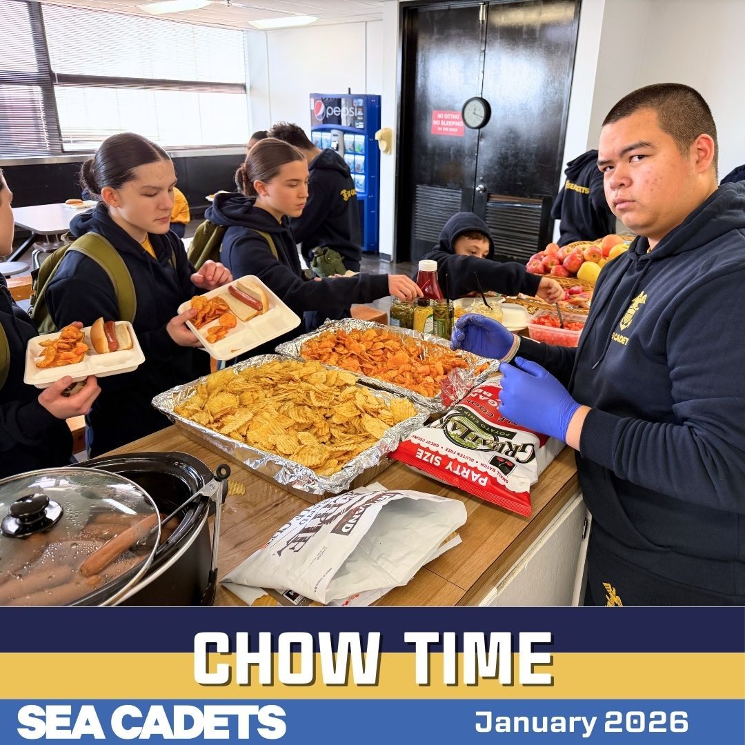 🍽️⚓ **Chow Time!** ⚓🍽️
These cadets were **hungry**, and chow time hit the spot! 😄 A huge **thank you to our volunteers** for providing a **delicious lunch** that fueled everyone for the rest of the drill.
Good food + great support = happy cadets! 💙⚓
#SeaCadets #ChowTime #ThankYouVolunteers #CadetLife #FuelForTheDay #Grateful