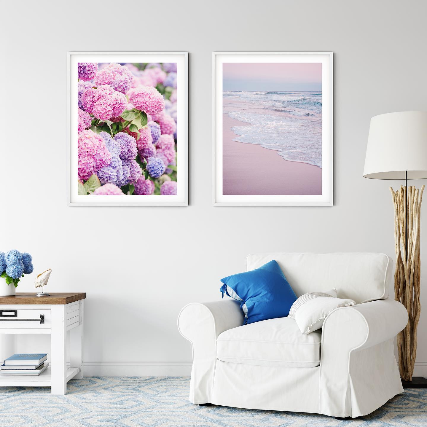 If your home has a neutral color palette, the art on your walls is a great way to add a pop of color. 🌸🌊
Seen here are Pink Nantucket Hydrangeas and Pink Cisco Sunset from seaworthynantucket.com
#seaworthynantucket #nantucket #homedesign #nantucketinteriors