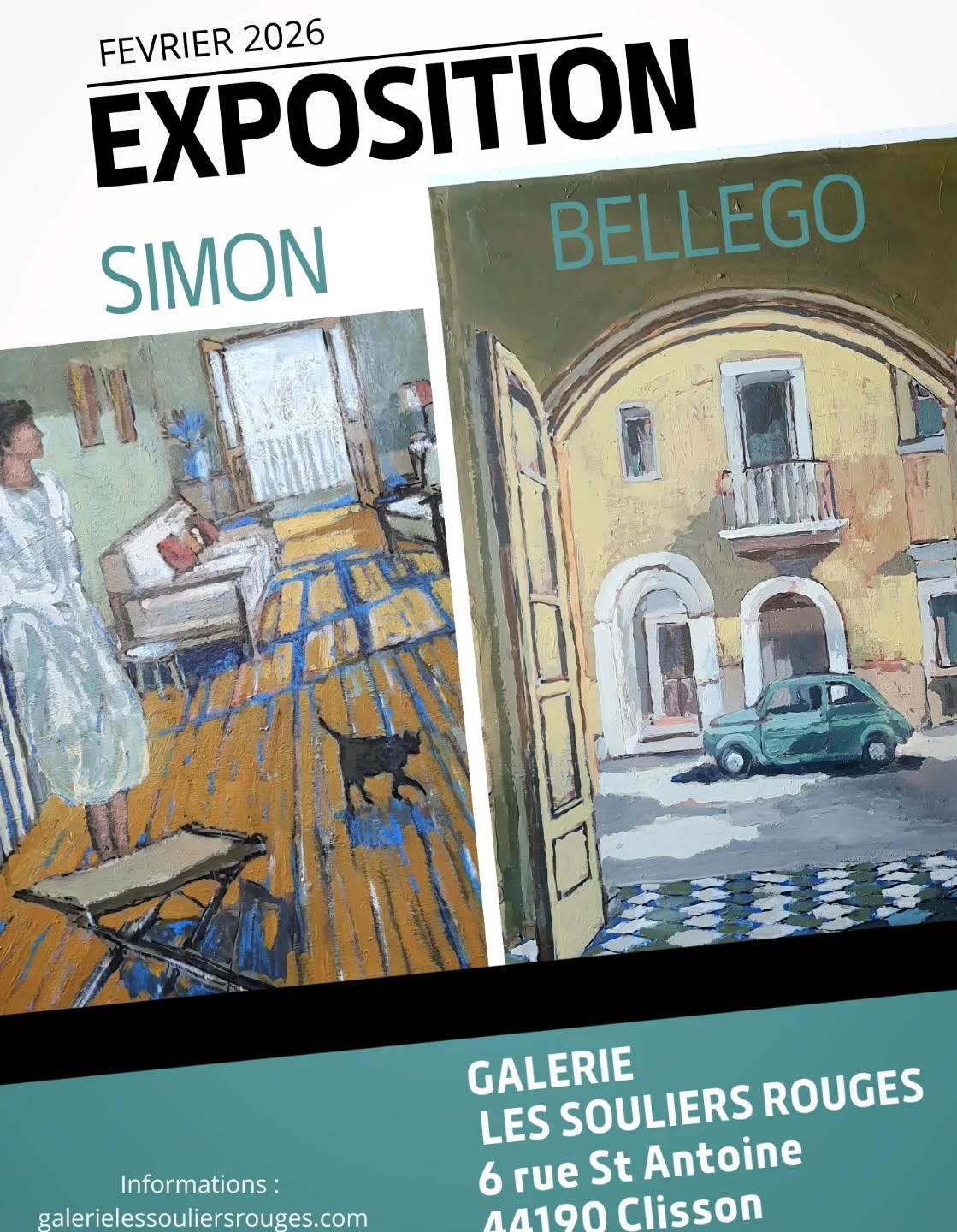 @atelier_les_engobes
Exposition peinture Simon Bellego
Février 2026
#galerielessouliersrouges #clisson #simonbellego
#painting