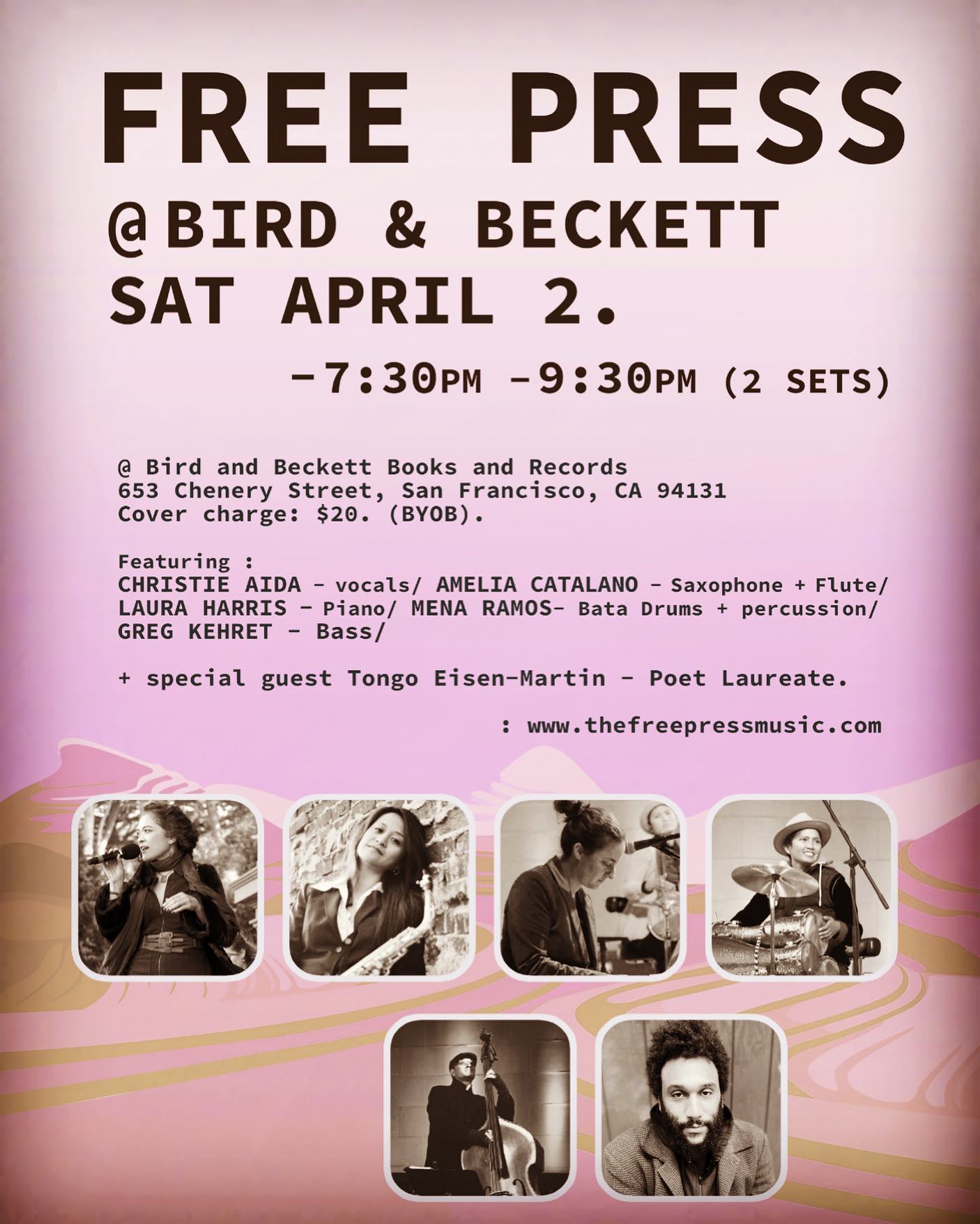 #FreePress (@thefreepressmusic) plays #birdandbeckett (@bird.Beckett) #SAT #April 2 from 7:30-9:30pm. #mujeres #filam #filipina #female #originals #sfjazz #jazz #blues #soul