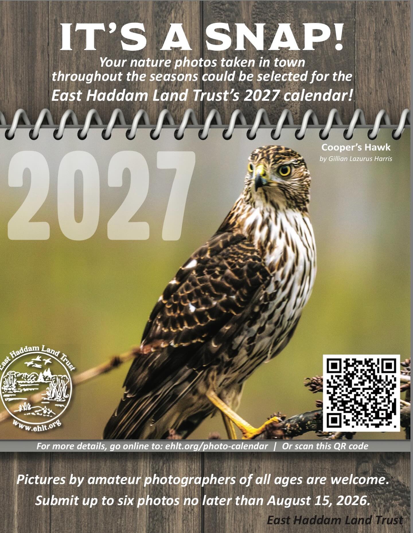 Send in your photos for the EHLT calendar! Visit www.EHLT.org for more info.