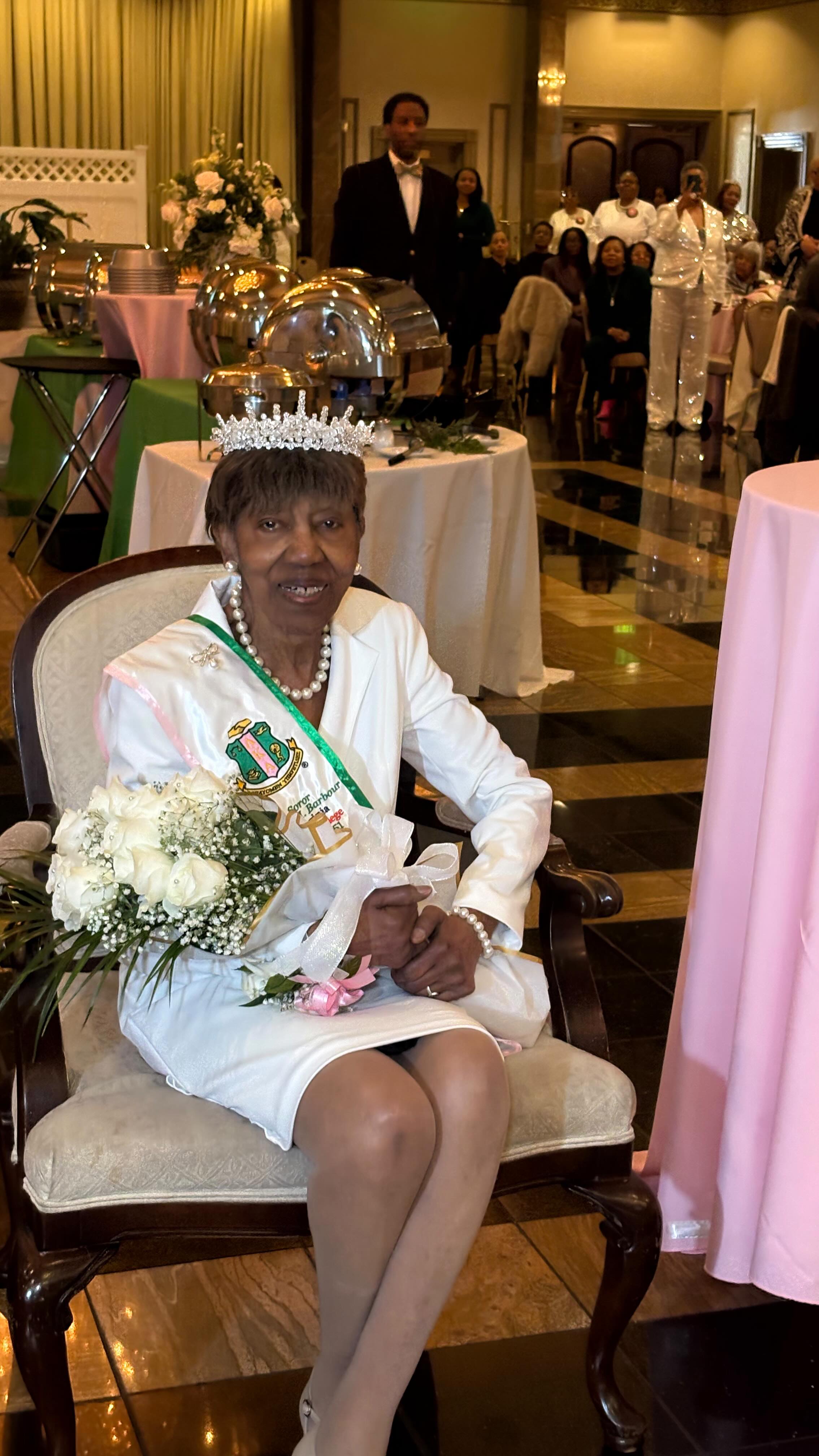 This year Rho Xi Omega is privileged to celebrate our FIRST Diamond Member ๐! Our Charter Member Gwendolyn Barbour, initiated in the Alpha Epsilon Chapter at Virginia State University in 1951 celebrates 75 years of service and sisterhood in our illustrious sorority. ๐๐ We are grateful to have her wisdom and guidance as a compass in our chapter. This first day of Black History Month, we honor our Diamond! Shine bright! โจ #AKA1908 #RXO1988 #DiamondAKA #narfirst