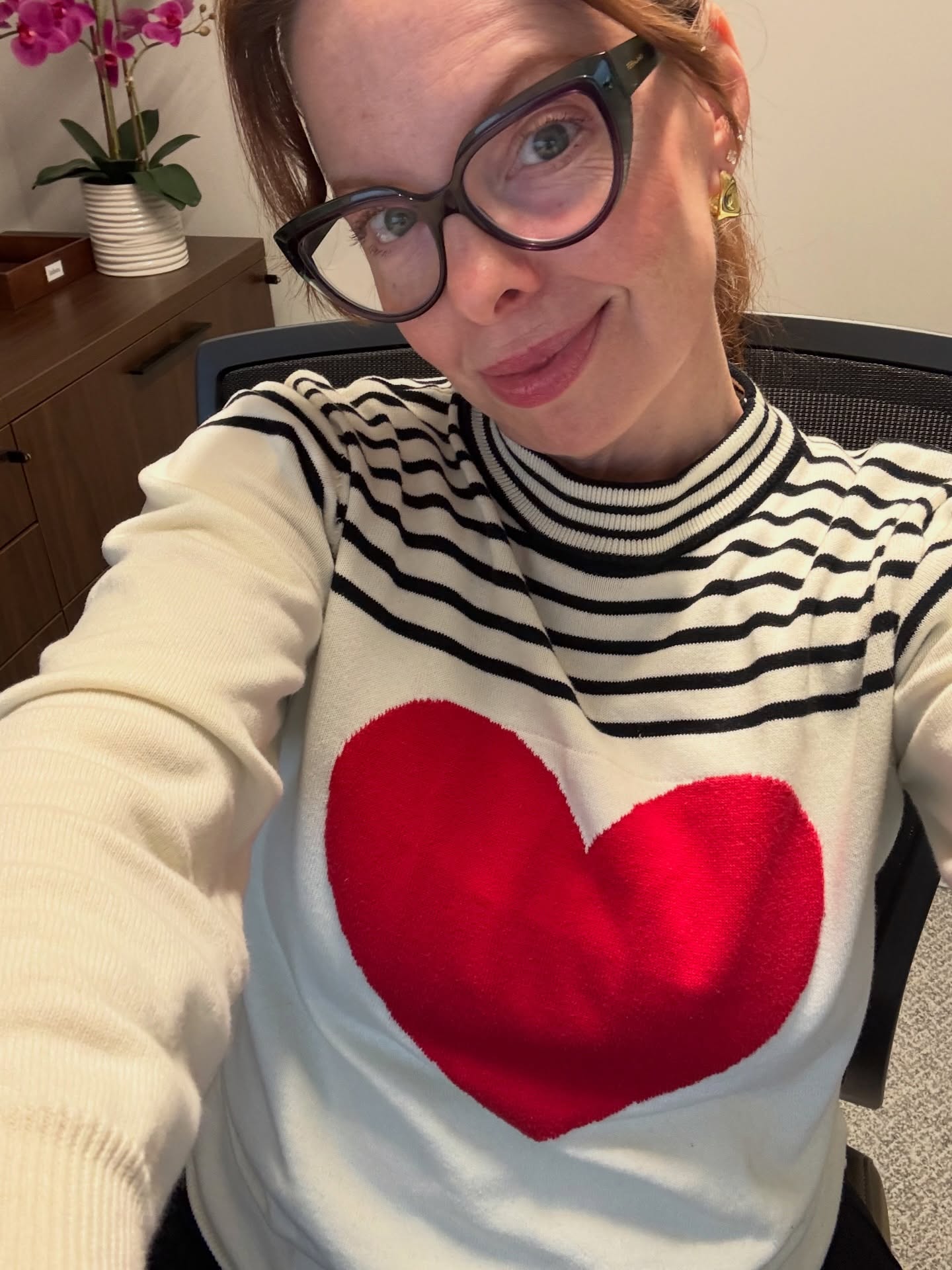 Listen. The world is absolute shite. Ironically, words fail me—they have always failed me—when it comes to addressing the horrifying truths of, well, everything. (See? Not good with these kinds of words.) But I see it all.
I have always believed in the power of fiction to teach, to heal, to sustain, to resist. Sometimes resistance is found in the act of creating beauty. Of writing women who find they are enough. Writing me who fuck up and then own it and apologize, and then apologize with their mouths in other ways. Sometimes it’s found in wearing a shirt with a big heart on it. And sometimes it’s in spelling things out, like the fact that the p*do in the White House and all his syncophantic pieces of shit cronies need to be held accountable. Like ICE is a bunch of murdering asshats who deserve every repercussion that will come their way. And cheering for kids who push and kick away a man (named Chad ffs) to protect their friend.
Anyway. I love you. Hang in there.