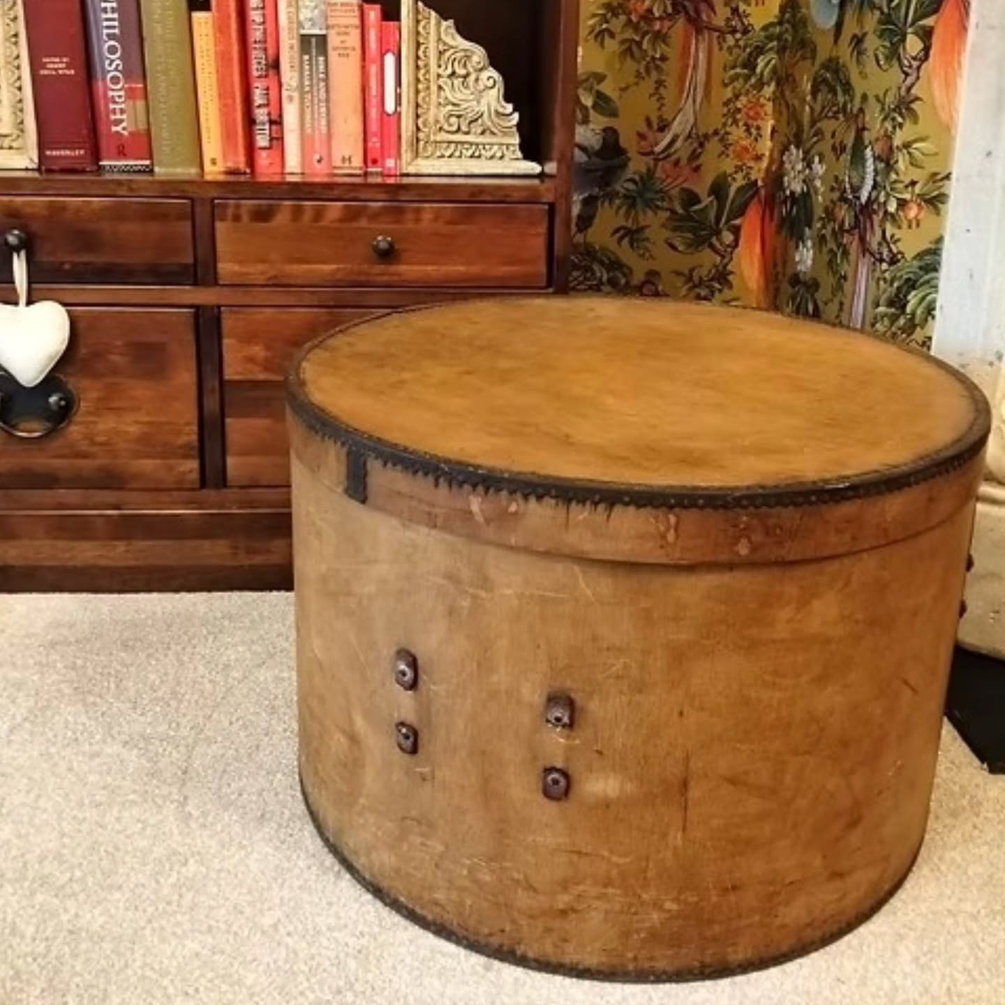 Antique Wooden Hat Box / Hatter’s Storage Box Stamped Maker – Early 20th Centur | https://share.google/CHKnJF6AiFX86DUnt #stufftoyouandme