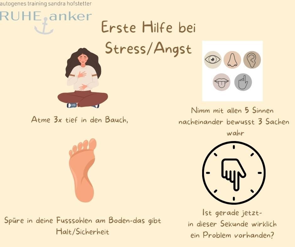 Jetzt Stress/Angstworkshop buchen unter:https://www.ruheanker.ch/workshop