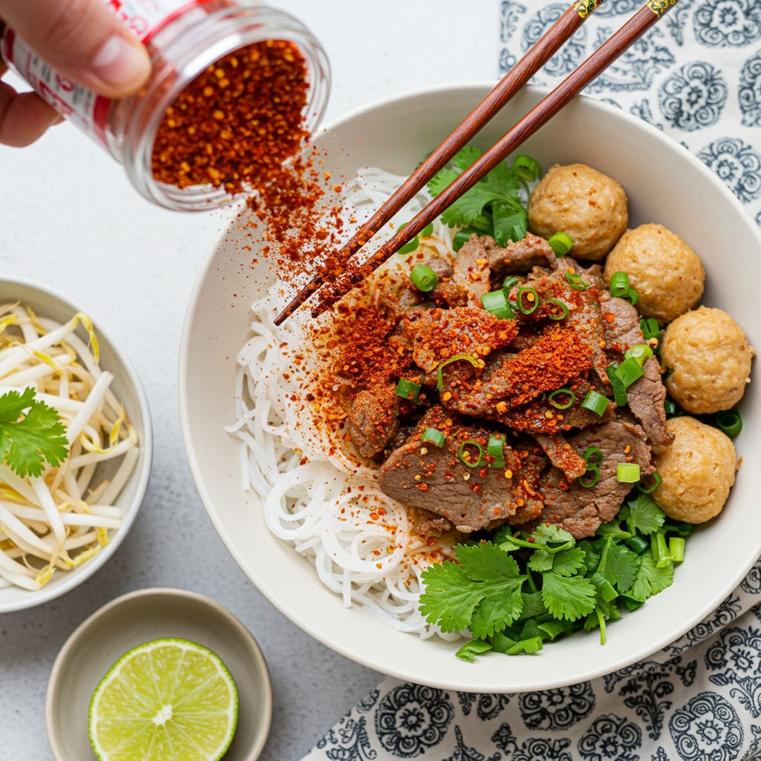 🎉 "Turn Up the Heat!"
Give your fresh spring rolls a bold kick with Korean red pepper powder. 🌶✨
📌 The perfect spice for adventurous eaters!
#VietnameseCuisine
#SpicyVietnam
#KoreanRedPepper
#PhoLovers
#VietnameseFoodie
#FusionFlavors
#BanhMiLovers
#SpicyFusion
#KoreanSpiceInVietnam
#BoldAndSpicy