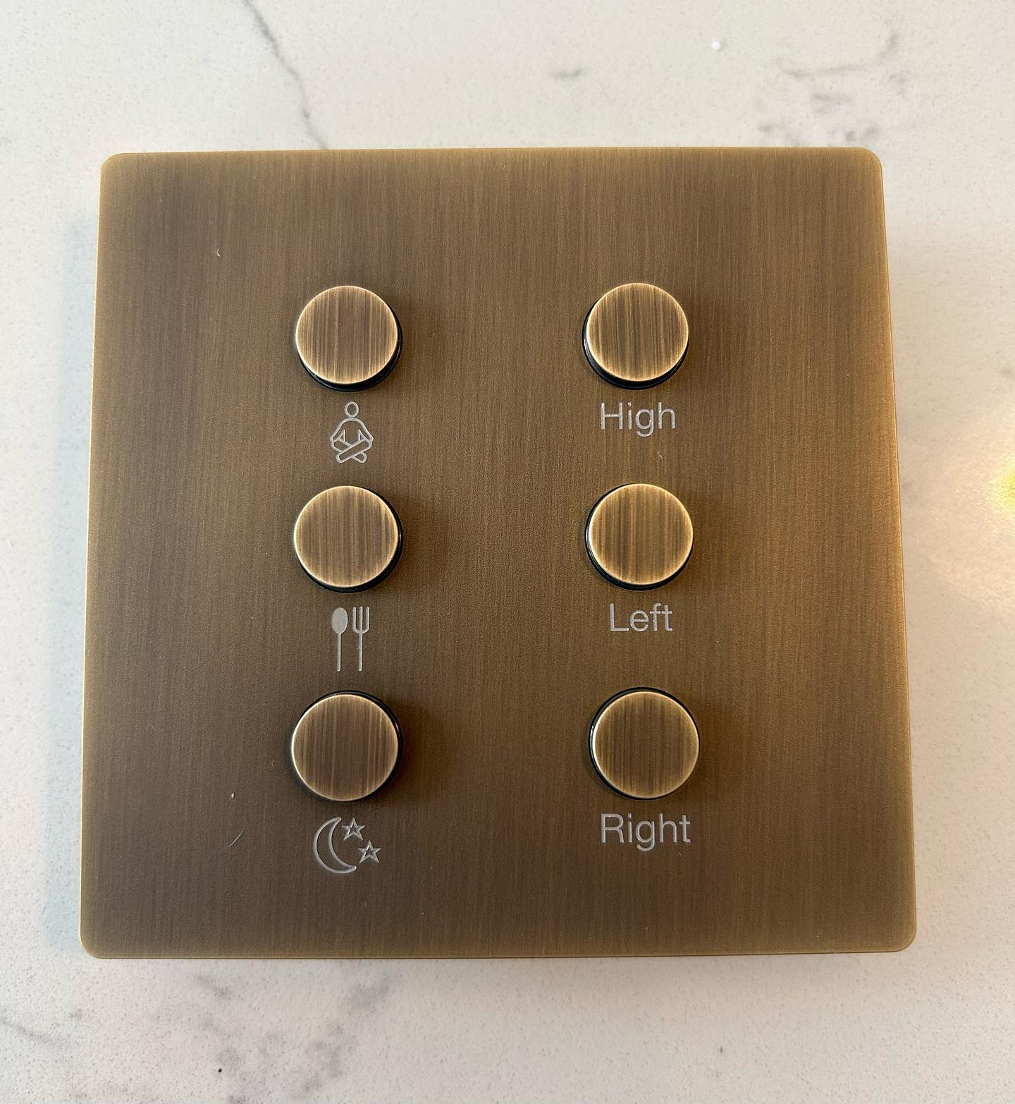 Lutron Alisse keypads have arrived for our Kensington project. They are by far the most elegant keypad on the market. #lutron #lutronalisse #keypad #lightingcontrol