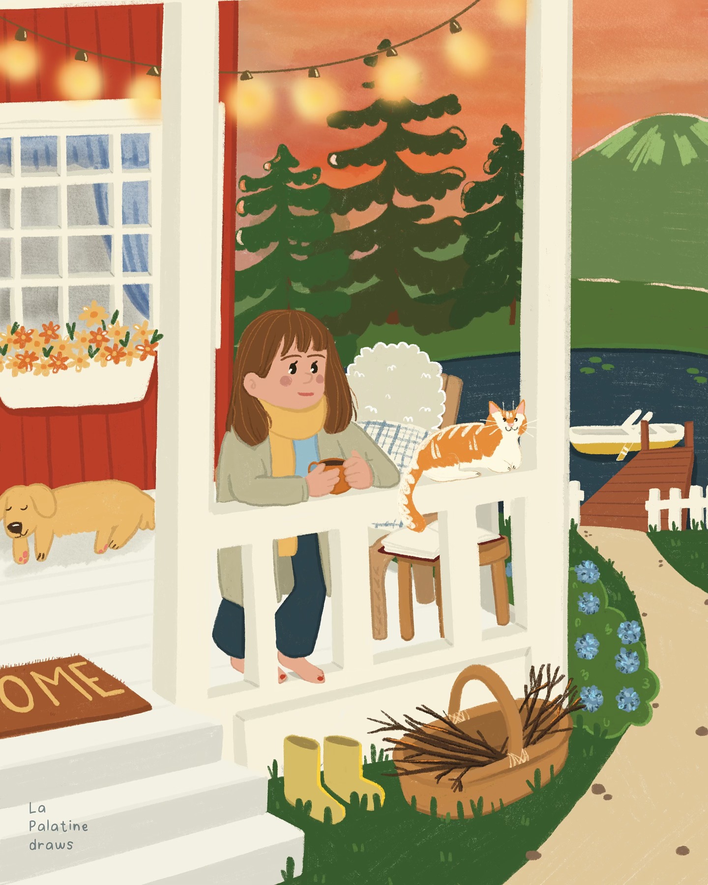 September evening 🍁 Ce print est disponible sur la boutique en format A4 et A5 💌
#lapalatineboutique #lapalatine #lapalatinedraws #newengland #autumn #autumnvibes