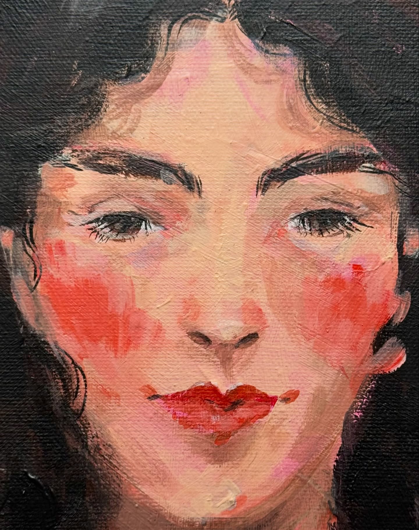 first portrait of the year
swipe to see some of the process ✨
acrylic on canvas
24x30cm
2026
#art #acrylicpainting #portrait #malerei #femaleartist