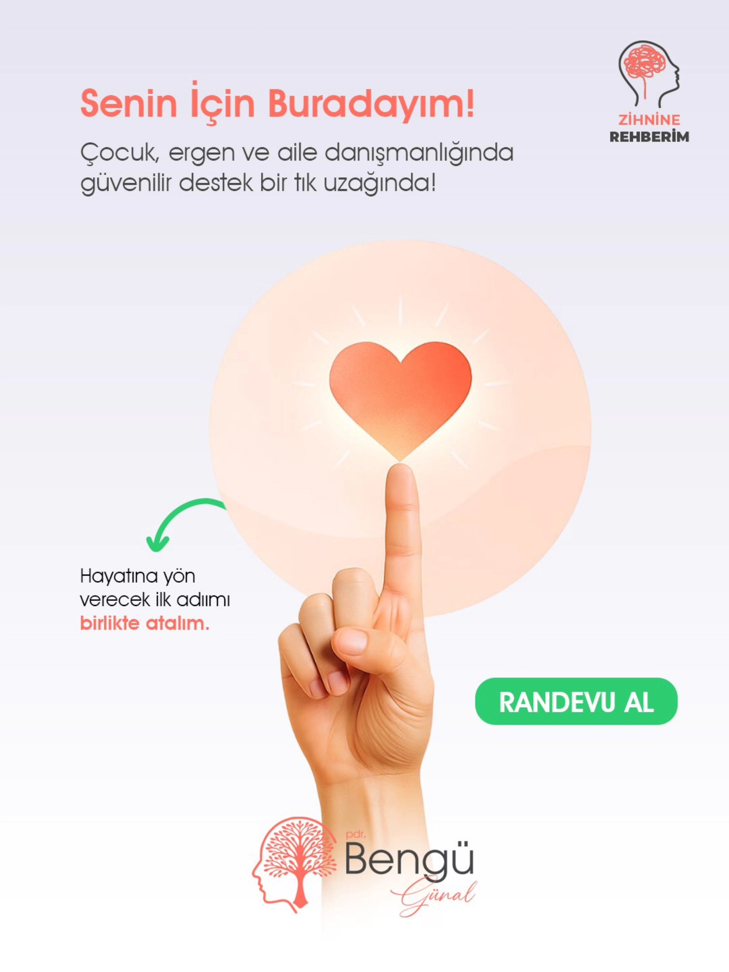 Senin İçin Buradayım!
Çocuk, ergen ve aile danışmanlığında güvenilir destek bir tık uzağında!
Hayatına yön verecek ilk adımı birlikte atalım …
#tükenmişliksendromu #zihinselyorgunluk #ruhsalgüç #psikolojikdestek #mentalhealthturkiye #pdrbengügünal #psikolojikdanışmanlık #kendinitanı #zihninerehberim #türkiye #pdr #eniyilerikeşfet