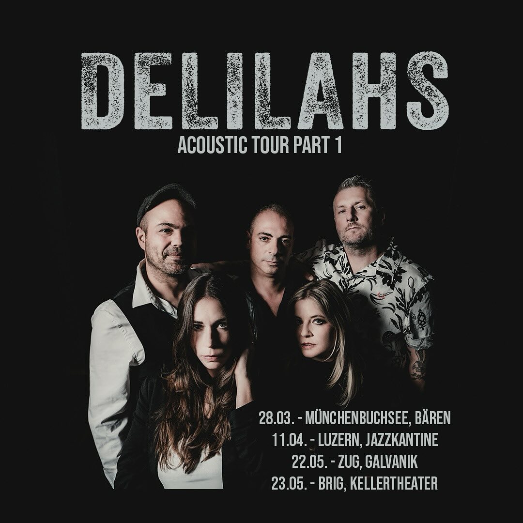 Acoustic Tour Part 1 - very special nights coming up, can‘t wait ! 💖
Grazie @le_r_lerene & @t13fotografie & @galvanikzug & @baeren_buchsi & @kellertheaterbrig & @jazzkantine_luzern
#unplugged #acoustic #delilahs #delilahsmusic #brig #luzern #zug #bern