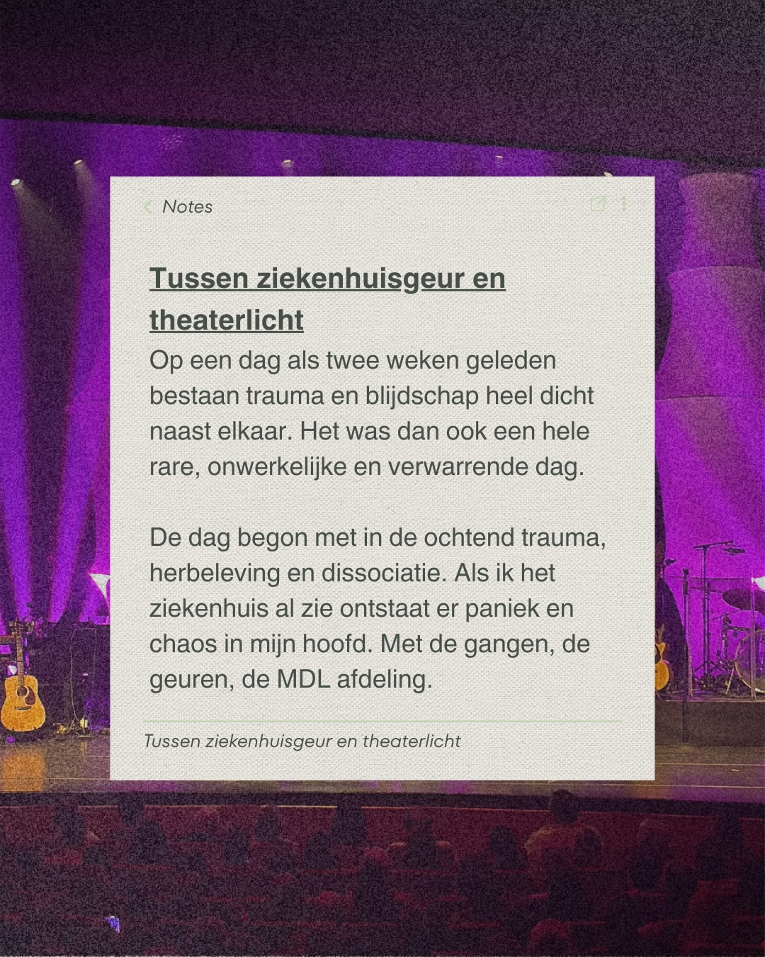 Deze dag was zo verwarrend en chaotisch dat ik er een post over schreef
En deze week is het sondevoeding awareness week en daar past deze post ook bij