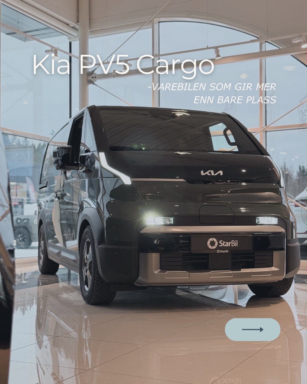 Hva om varebilen jobbet like effektivt som deg?👀
Møt Kia PV5 Cargo - varebilen som kombinerer elektrisk drift, smart lasteplass og tøft design! Høy takhøyde og lav innlasthøyde gjør at du kan frakte mer og gjør det lettere å løfte inn. 7 års garanti gjør også Kia PV5 til et trygt valg!
Legg igjen «⭐️» i kommentarfeltet om du vil vite mer om Kia PV5 Cargo 🤩