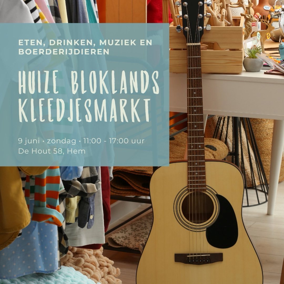 Kom lekker struinen langs de kleedjes met speelgoed, kleding, accessoires, schoenen en huisraad. Geniet van lekkere koffie, een soepje, broodje, taartje of snackje, dans op lekkere muziek (van oa DJ @karsvis123) en laat je kinderen (als je die hebt/meebrengt) schminken of lekker rondbanjeren op het boerenerf, met trampoline, skelters, traptractors, zandbakken. Probeer Acroyoga uit 🤸♀️. En kom knuffelen met onze lieve boerderijdieren. Bij slecht weer is de rommelmarkt binnen in de koeienstal.
Vanaf 11 uur ben je welkom! Kom zoveel mogelijk op de fiets. Auto's kunnen langs de parallelweg worden geparkeerd.
Wil je komen verkopen of bied je een leuke activiteit aan? Wees er snel bij want de plekken zijn beperkt. Meer info: dm @huize_blokland.
#rommelmarkt #vlooienmarkt #kidsproof #eropuit